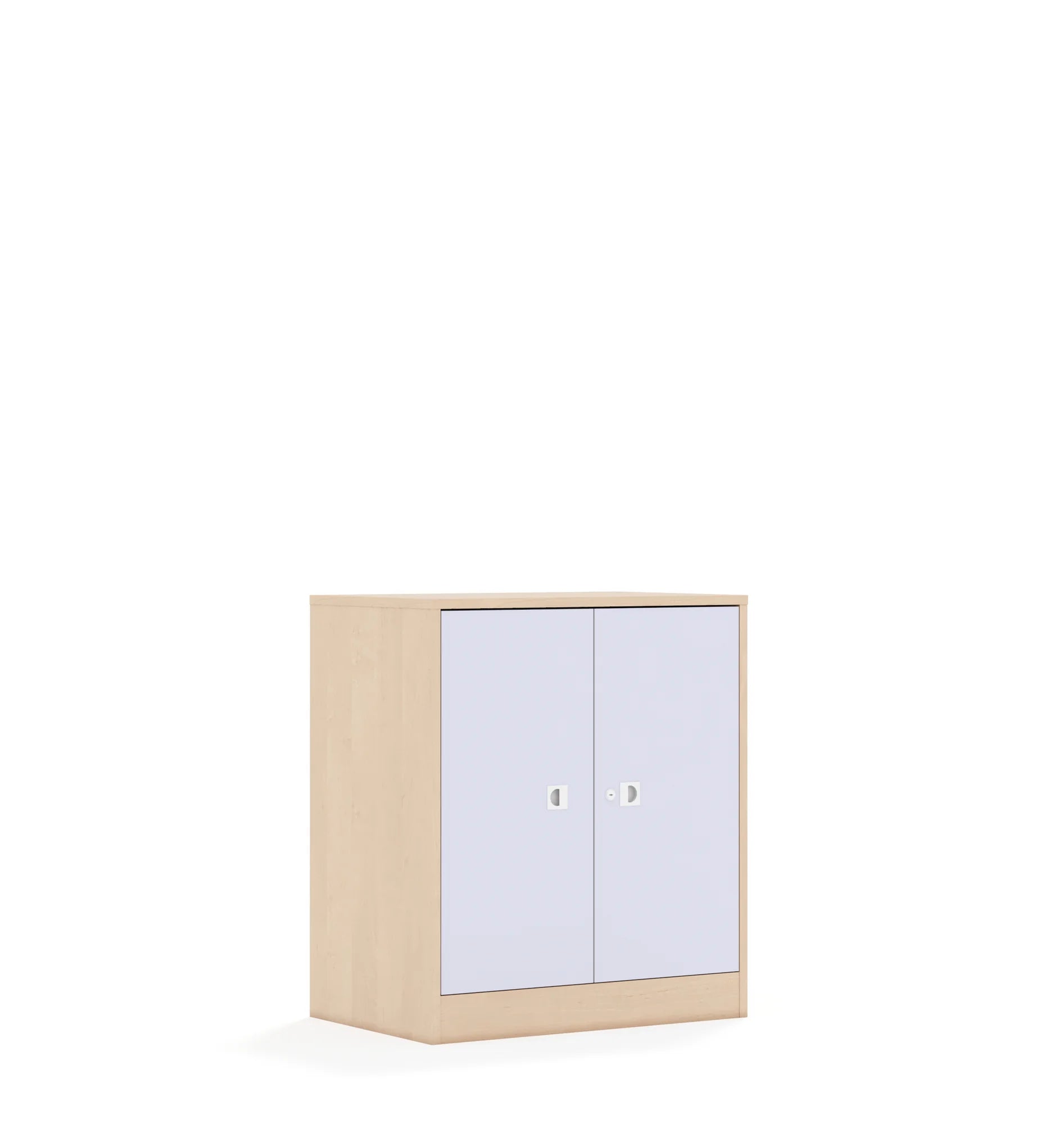 Szafa BLOX 70 2P 2F2 706x466x813 – brzoza / pastelowy fioletowy