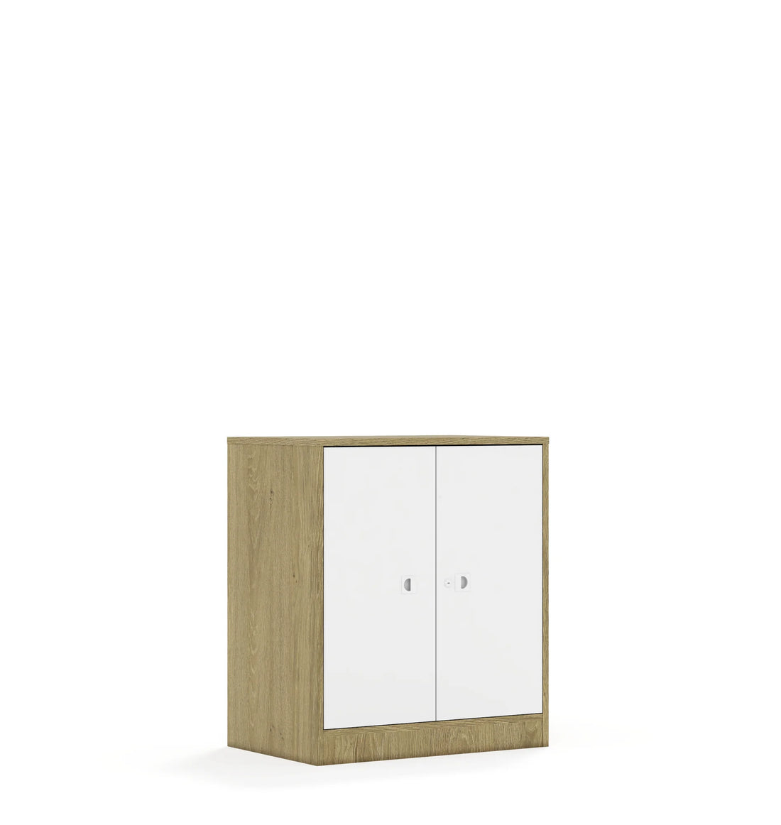 Szafa BLOX 70 2P 2F2 706x466x813 – dąb / biały