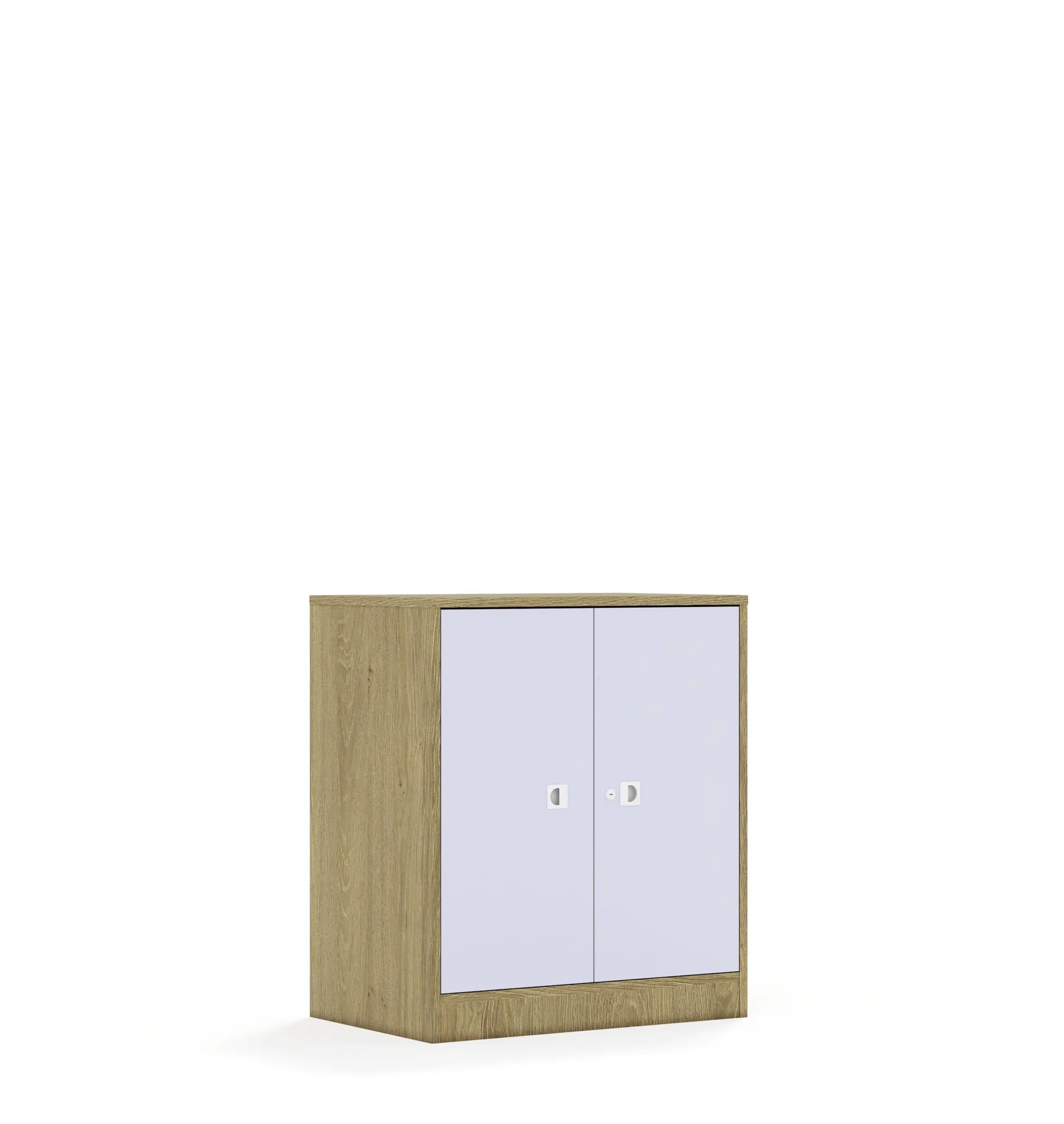 Szafa BLOX 70 2P 2F2 706x466x813 – dąb / pastelowy fioletowy