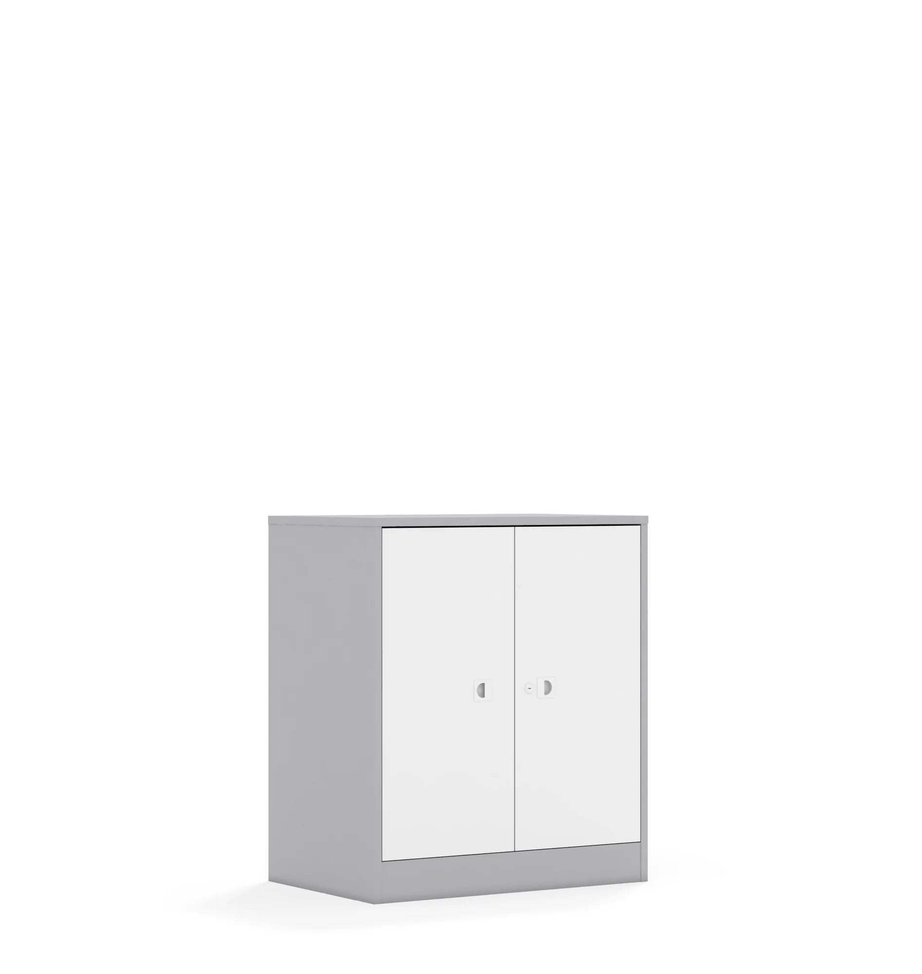 Szafa BLOX 70 2P 2F2 706x466x813 – szary / biały