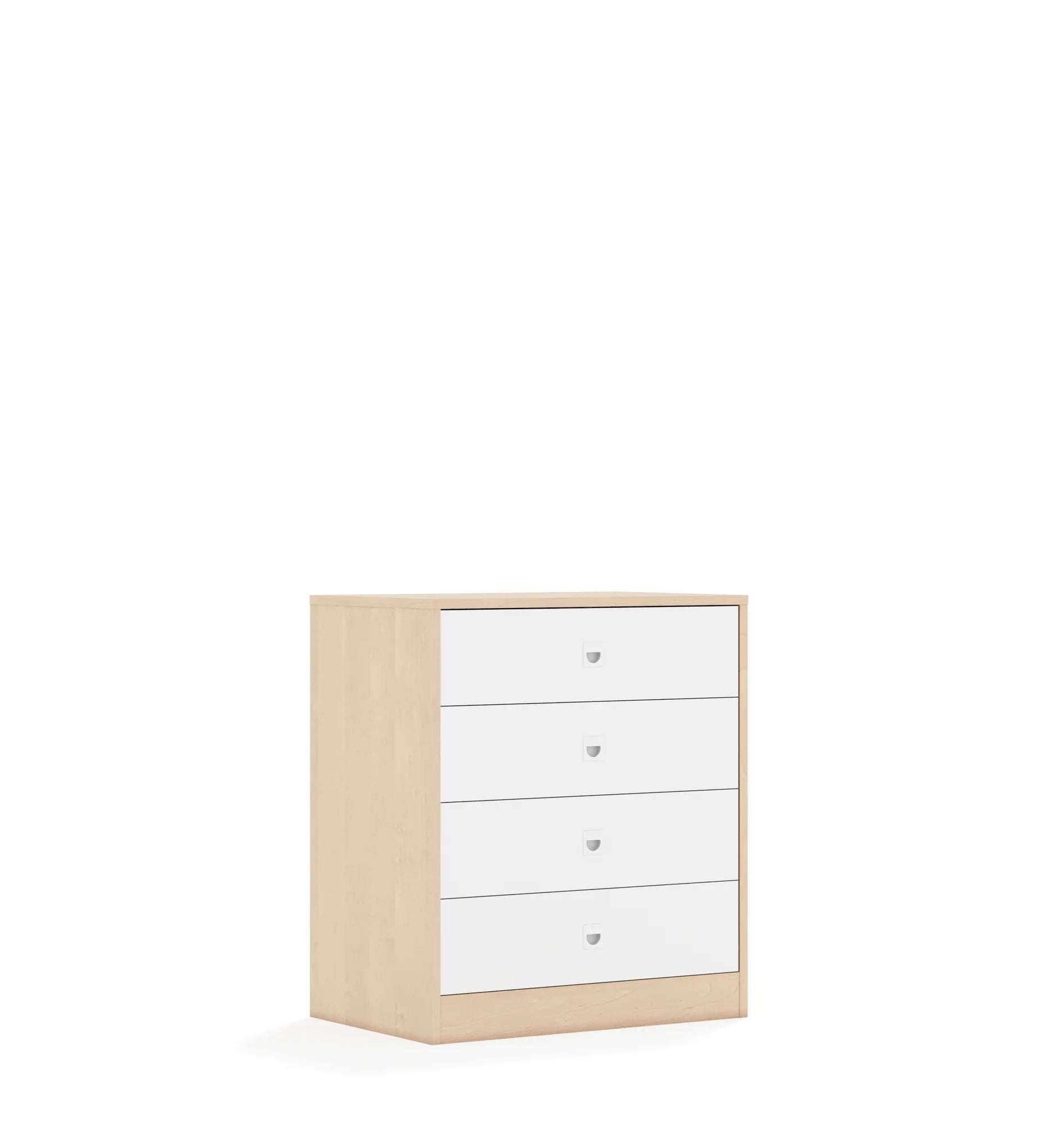 Szafa BLOX 70 2P 4S 706x466x813 – brzoza / biały