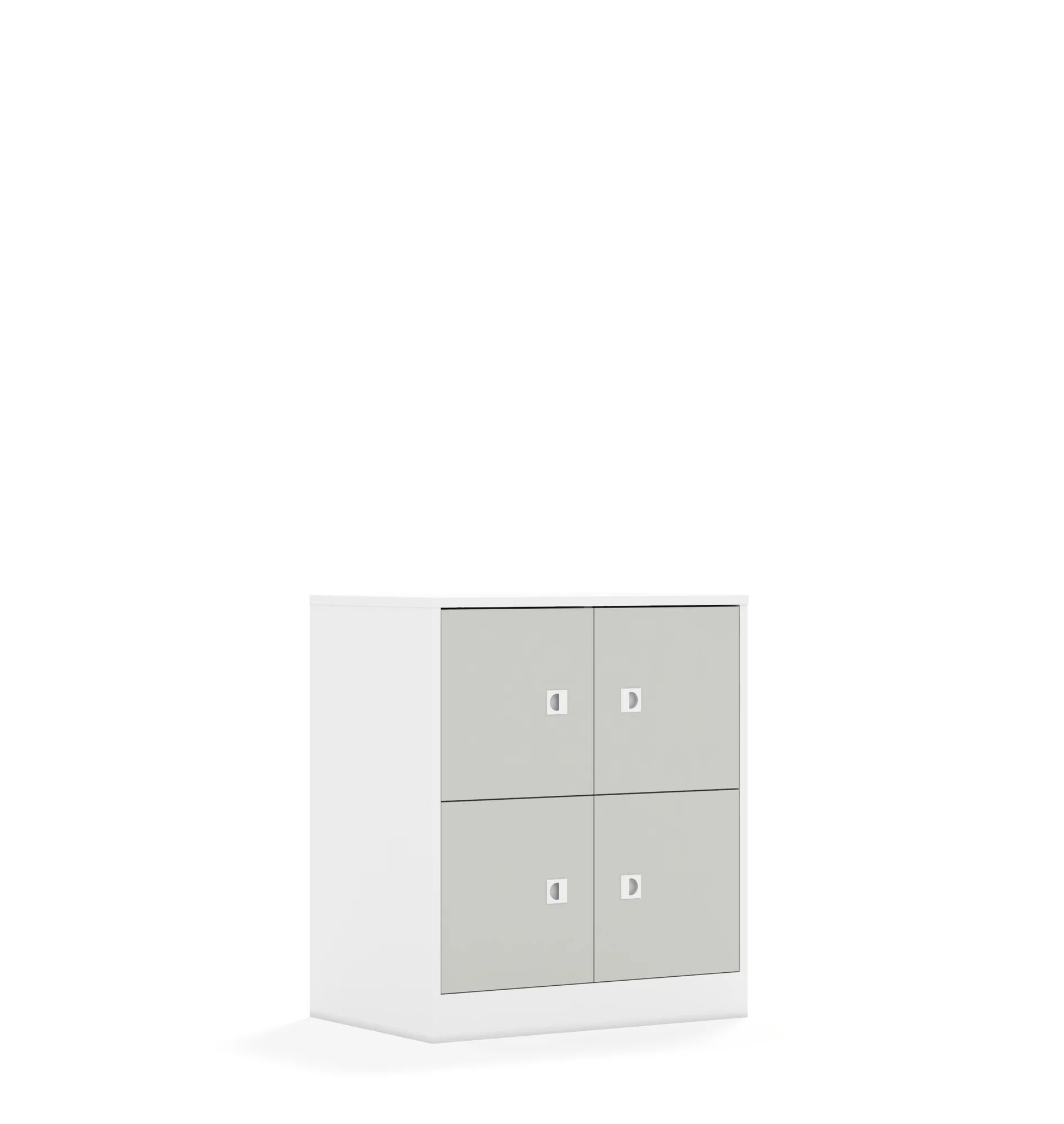 Szafa BLOX 70 2PP 4F1 706x466x813 – biały / jasny szary