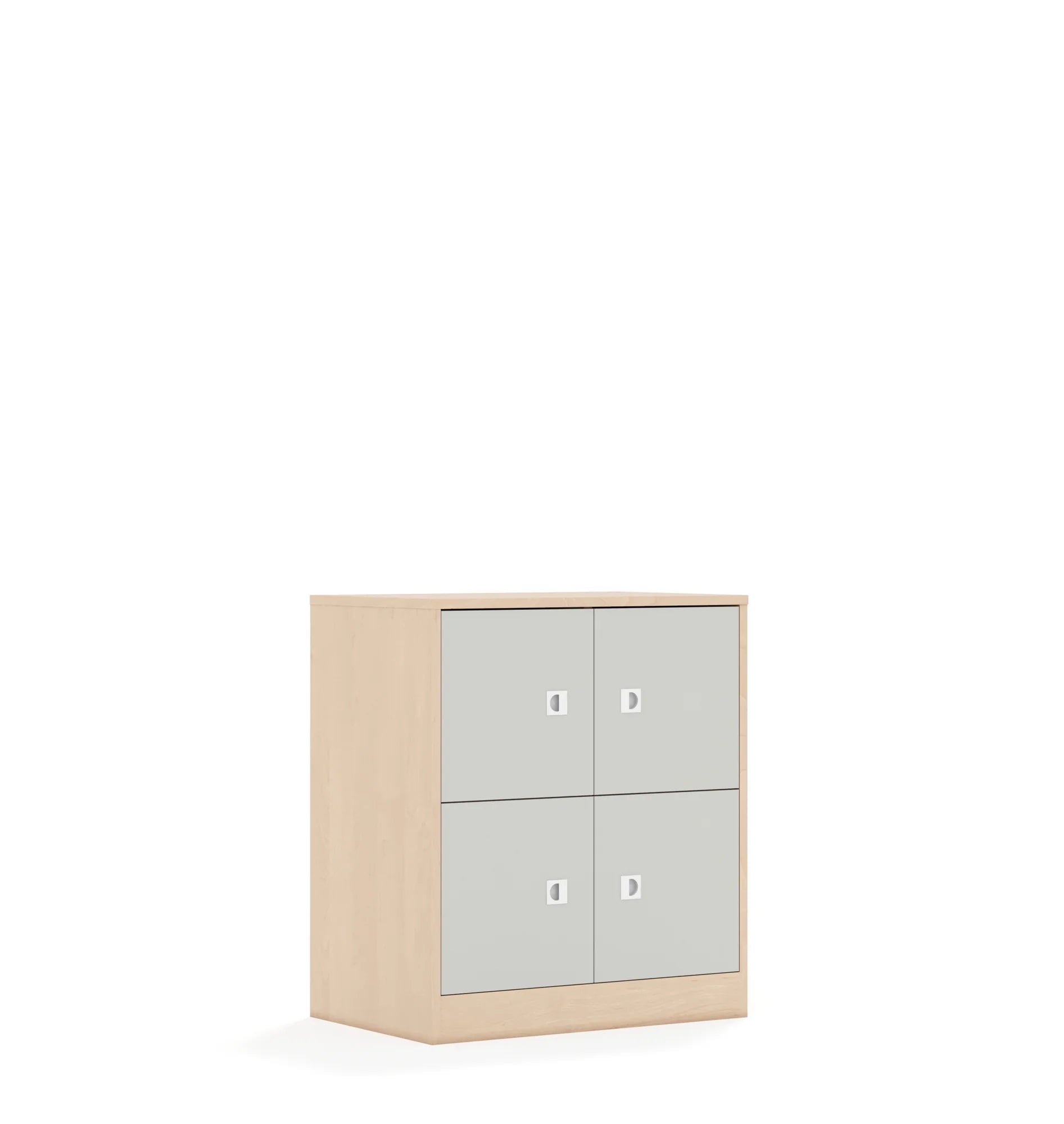 Szafa BLOX 70 2PP 4F1 706x466x813 – brzoza / jasny szary