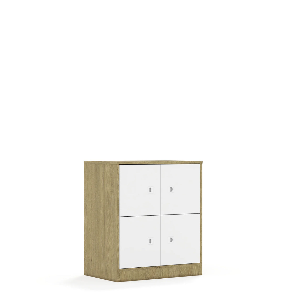 Szafa BLOX 70 2PP 4F1 706x466x813 – dąb / biały