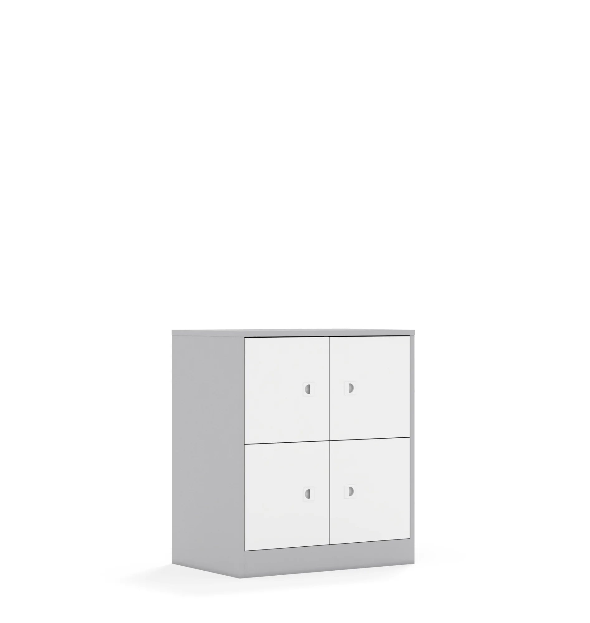 Szafa BLOX 70 2PP 4F1 706x466x813 – szary / biały