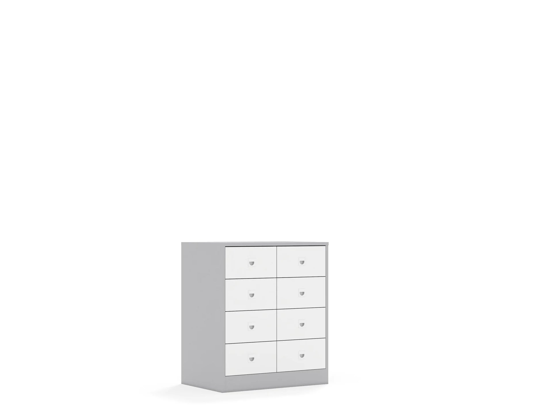 Szafa BLOX 70 2PP 8SB 706x466x813 – szary / biały
