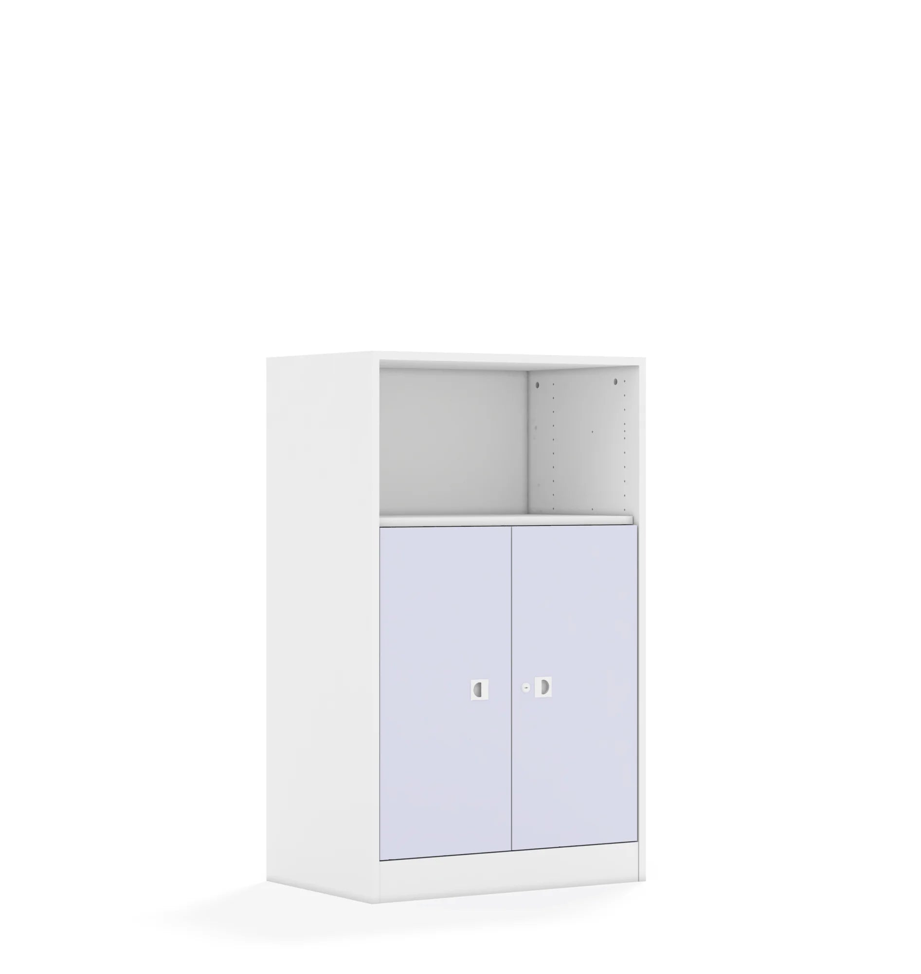 Szafa BLOX 70 3P 2F2 706x466x1165 – biały / pastelowy fioletowy