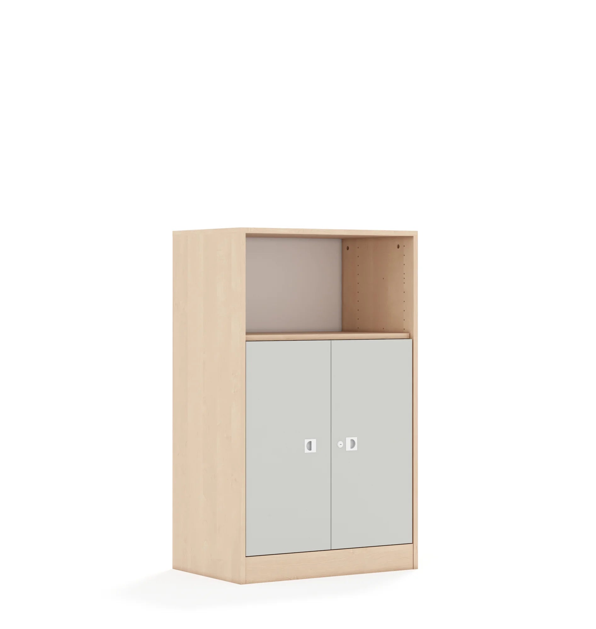 Szafa BLOX 70 3P 2F2 706x466x1165 – brzoza / jasny szary