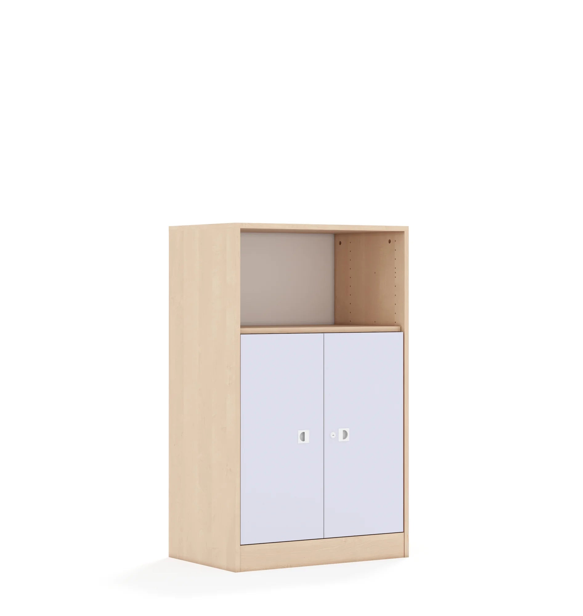 Szafa BLOX 70 3P 2F2 706x466x1165 – brzoza / pastelowy fioletowy