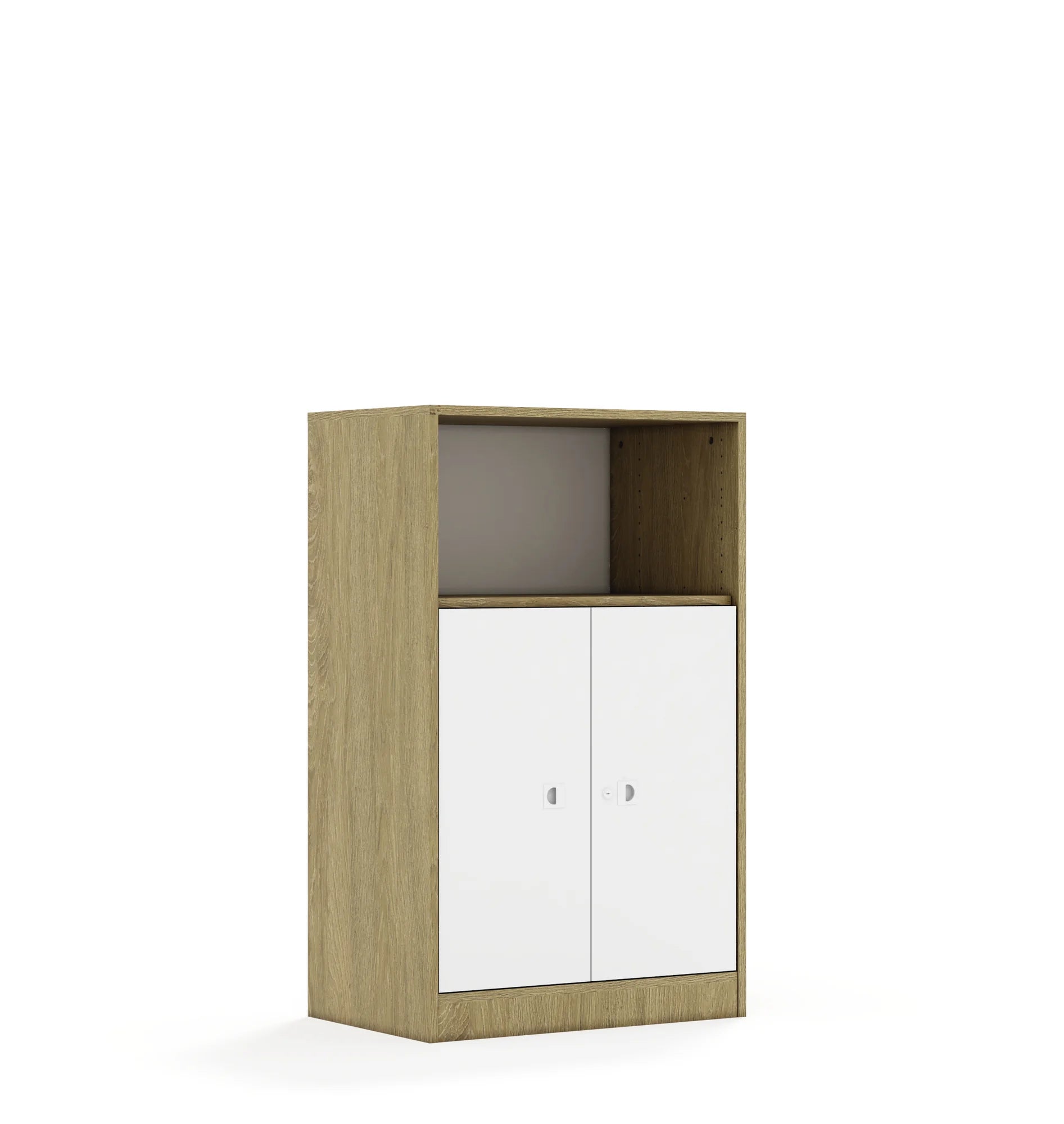 Szafa BLOX 70 3P 2F2 706x466x1165 – dąb / biały
