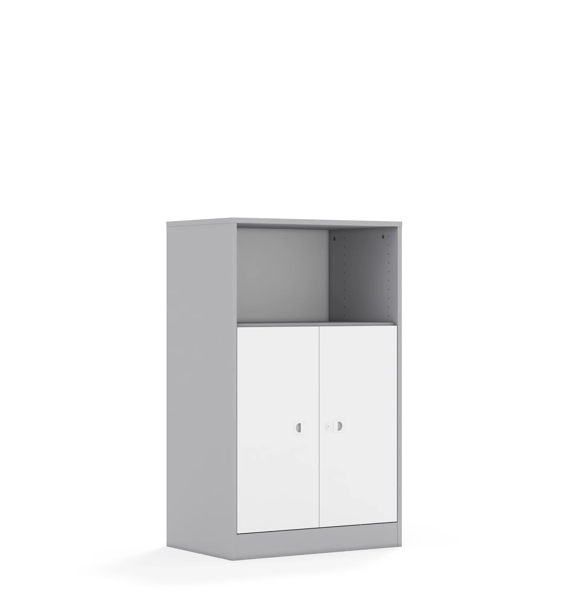 Szafa BLOX 70 3P 2F2 706x466x1165 – szary / biały