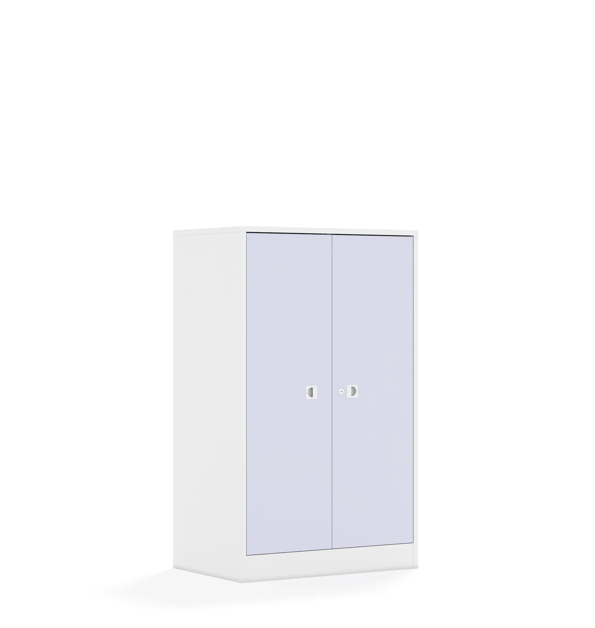 Szafa BLOX 70 3P 2F3 706x466x1165 – biały / pastelowy fioletowy
