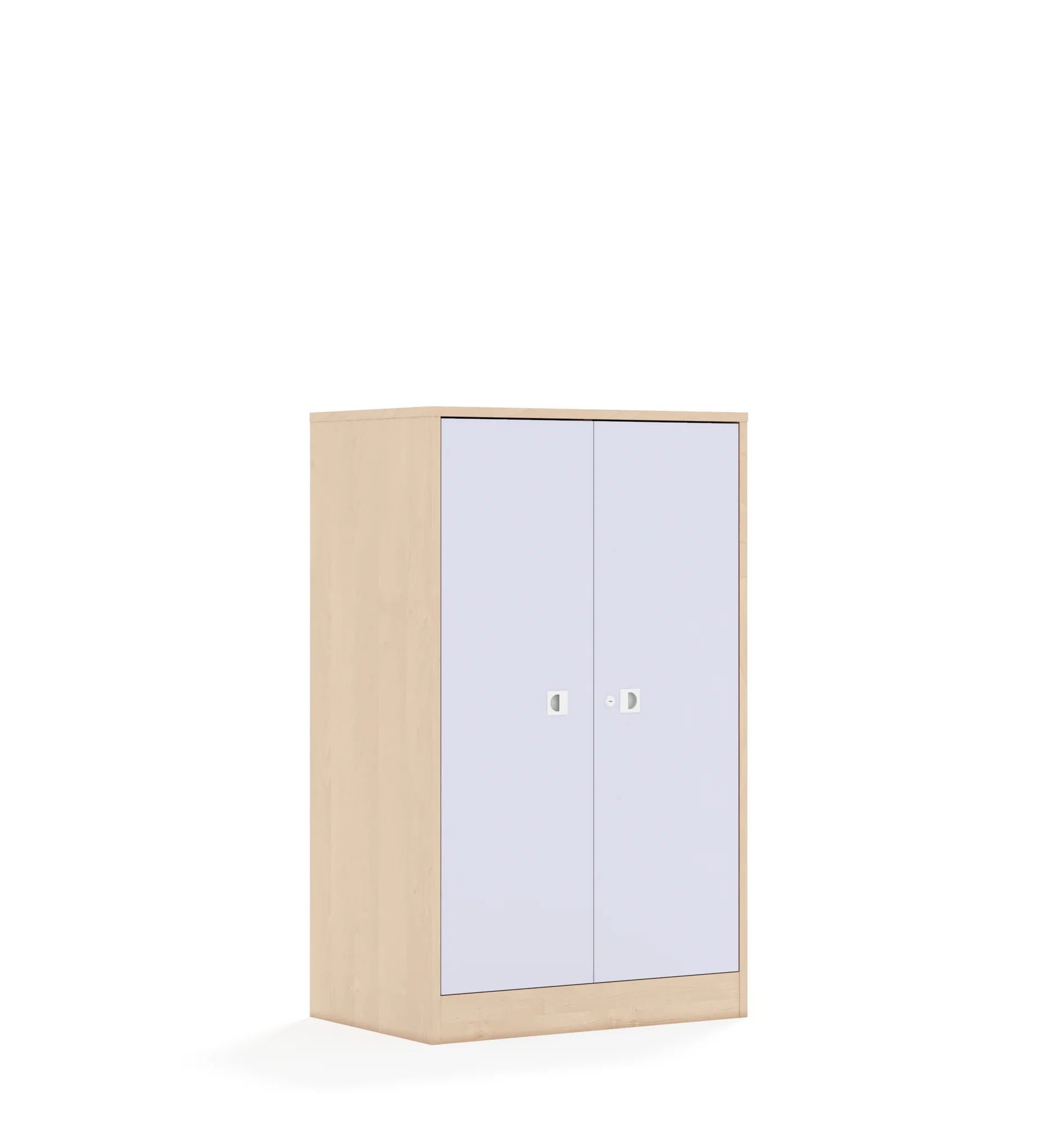 Szafa BLOX 70 3P 2F3 706x466x1165 – brzoza / pastelowy fioletowy
