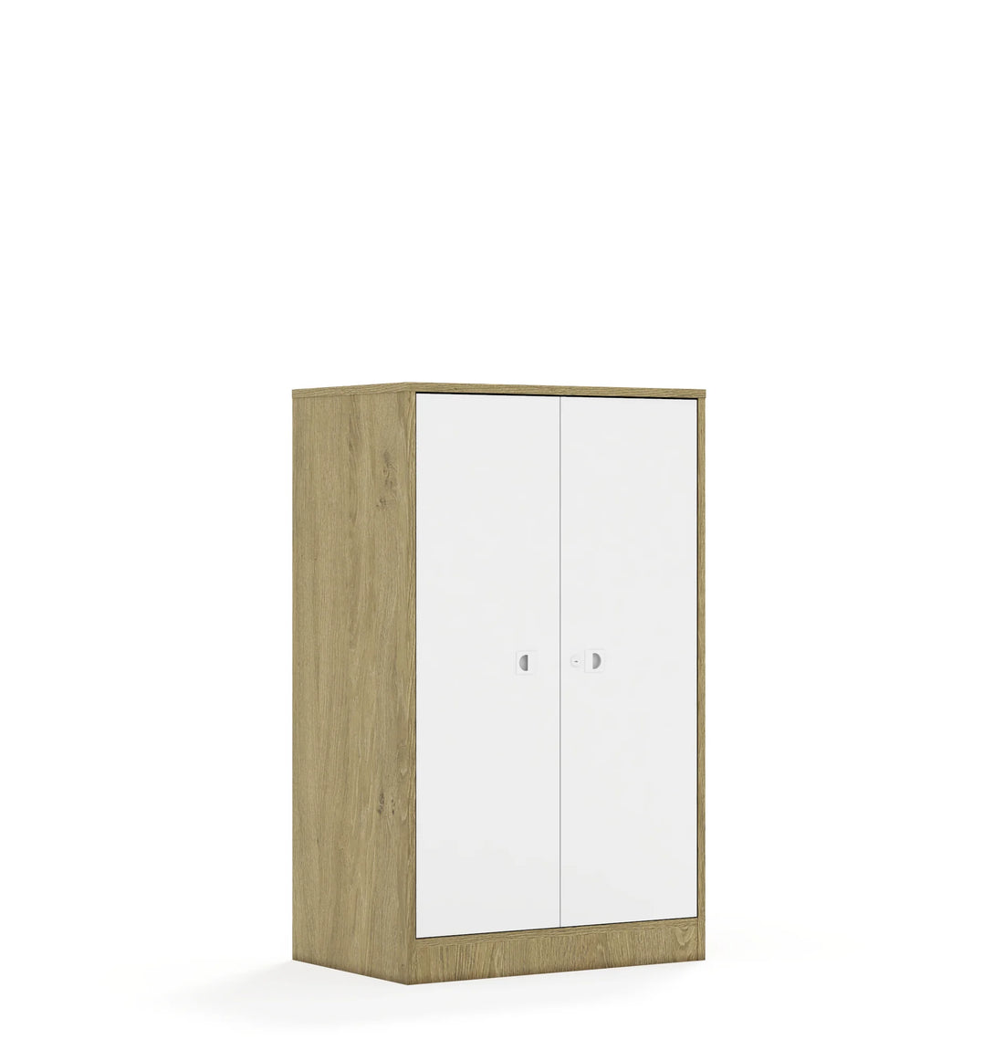 Szafa BLOX 70 3P 2F3 706x466x1165 – dąb / biały