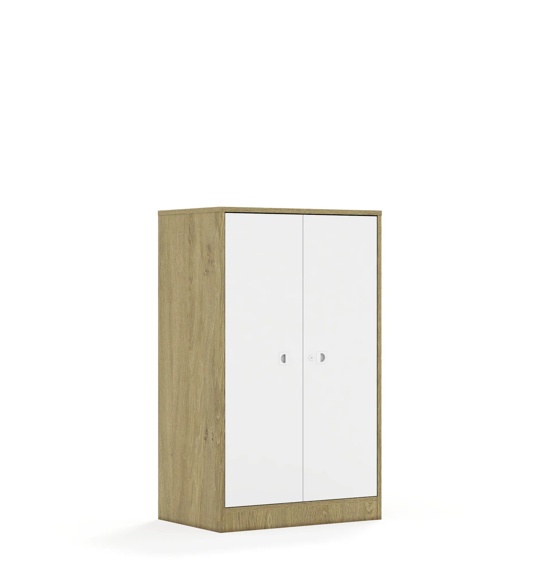 Szafa BLOX 70 3P 2F3 706x466x1165 – dąb / biały