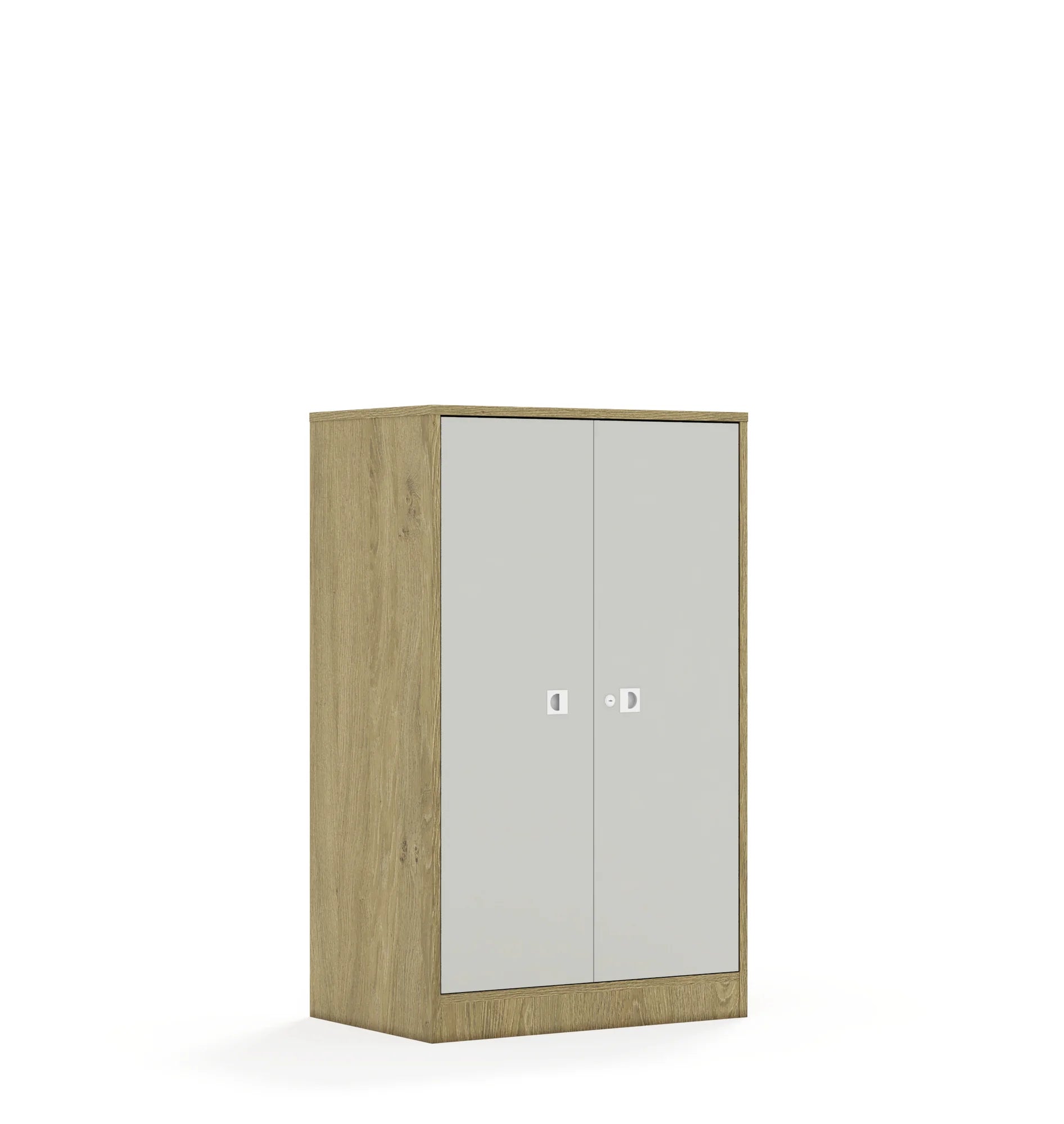 Szafa BLOX 70 3P 2F3 706x466x1165 – dąb / jasny szary