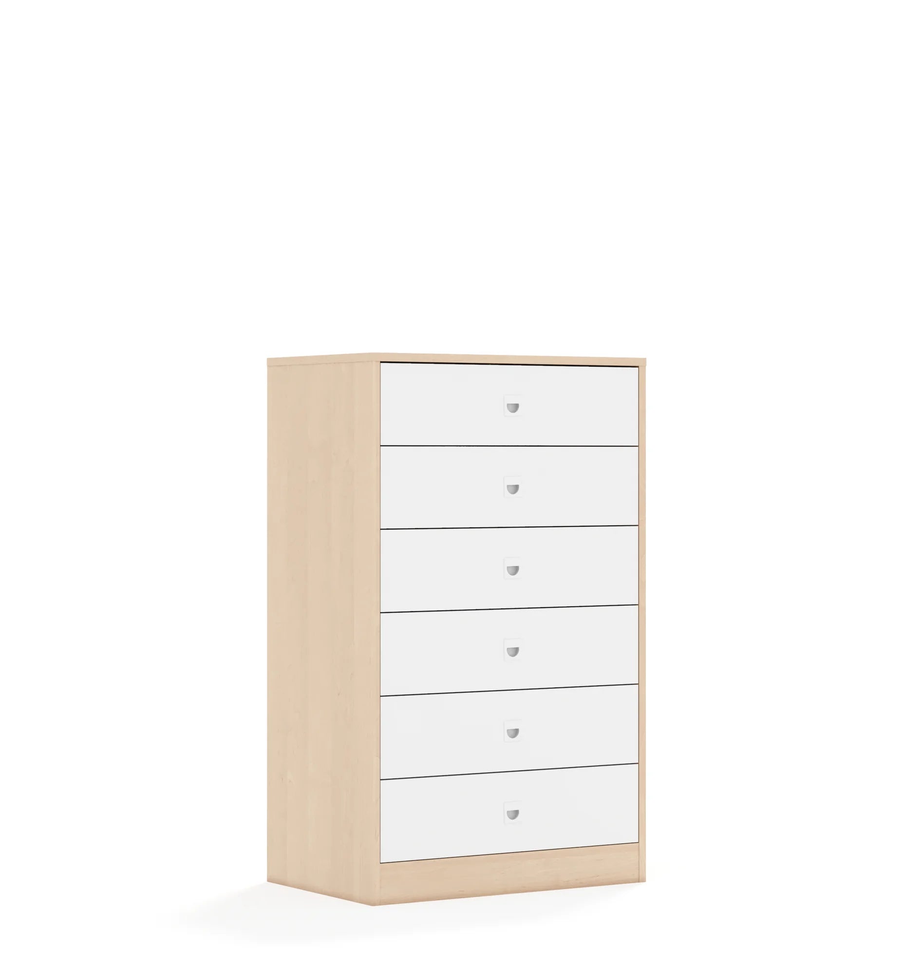 Szafa BLOX 70 3P 6S 706x466x1165 – brzoza / biały