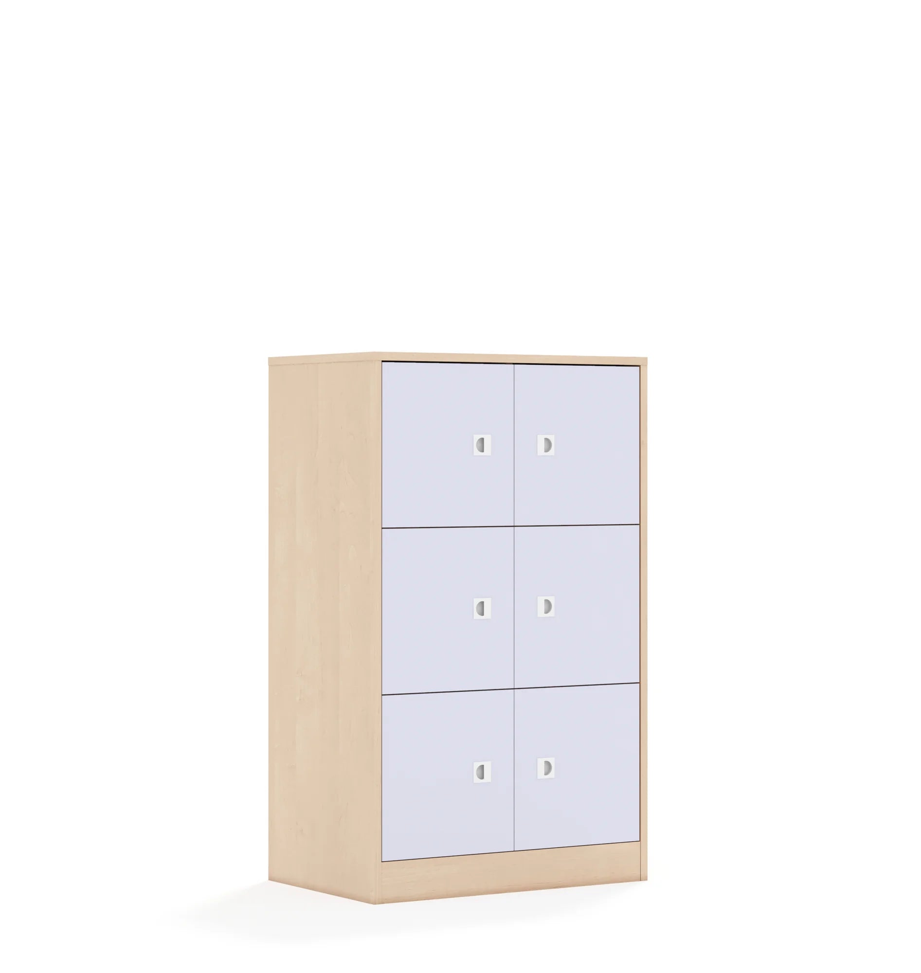 Szafa BLOX 70 3PP 6F1 706x466x1165 – brzoza / pastelowy fioletowy