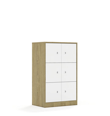 Szafa BLOX 70 3PP 6F1 706x466x1165 – dąb / biały