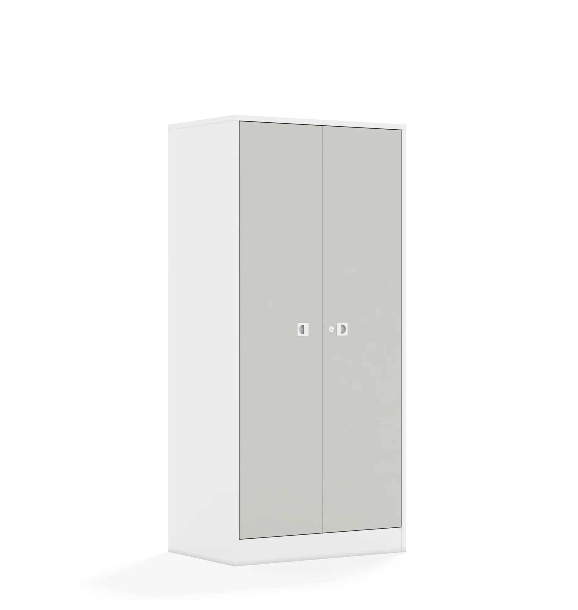Szafa BLOX 70 4P 2F4 706x466x1517 – biały / jasny szary