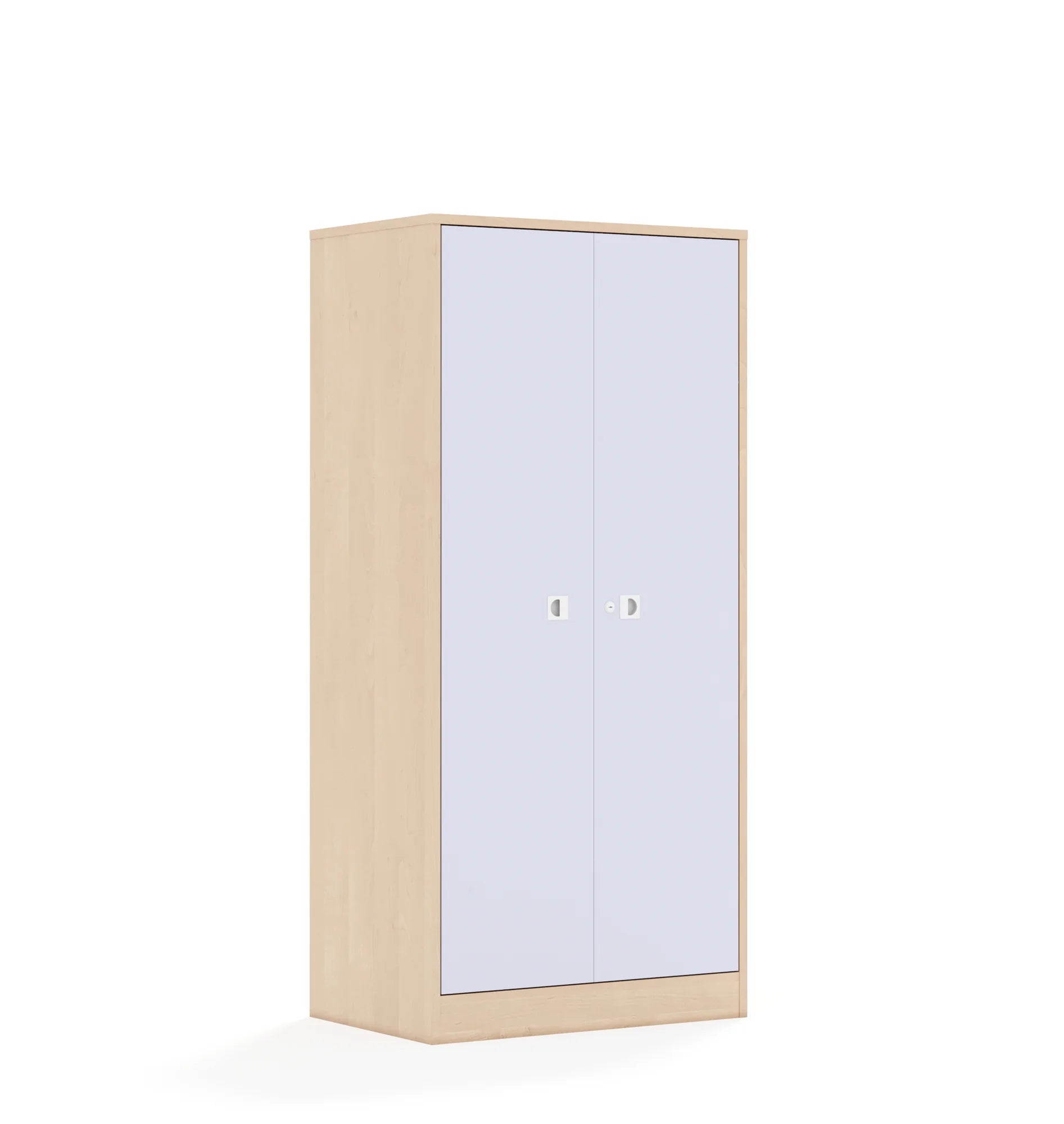 Szafa BLOX 70 4P 2F4 706x466x1517 – brzoza / pastelowy fioletowy
