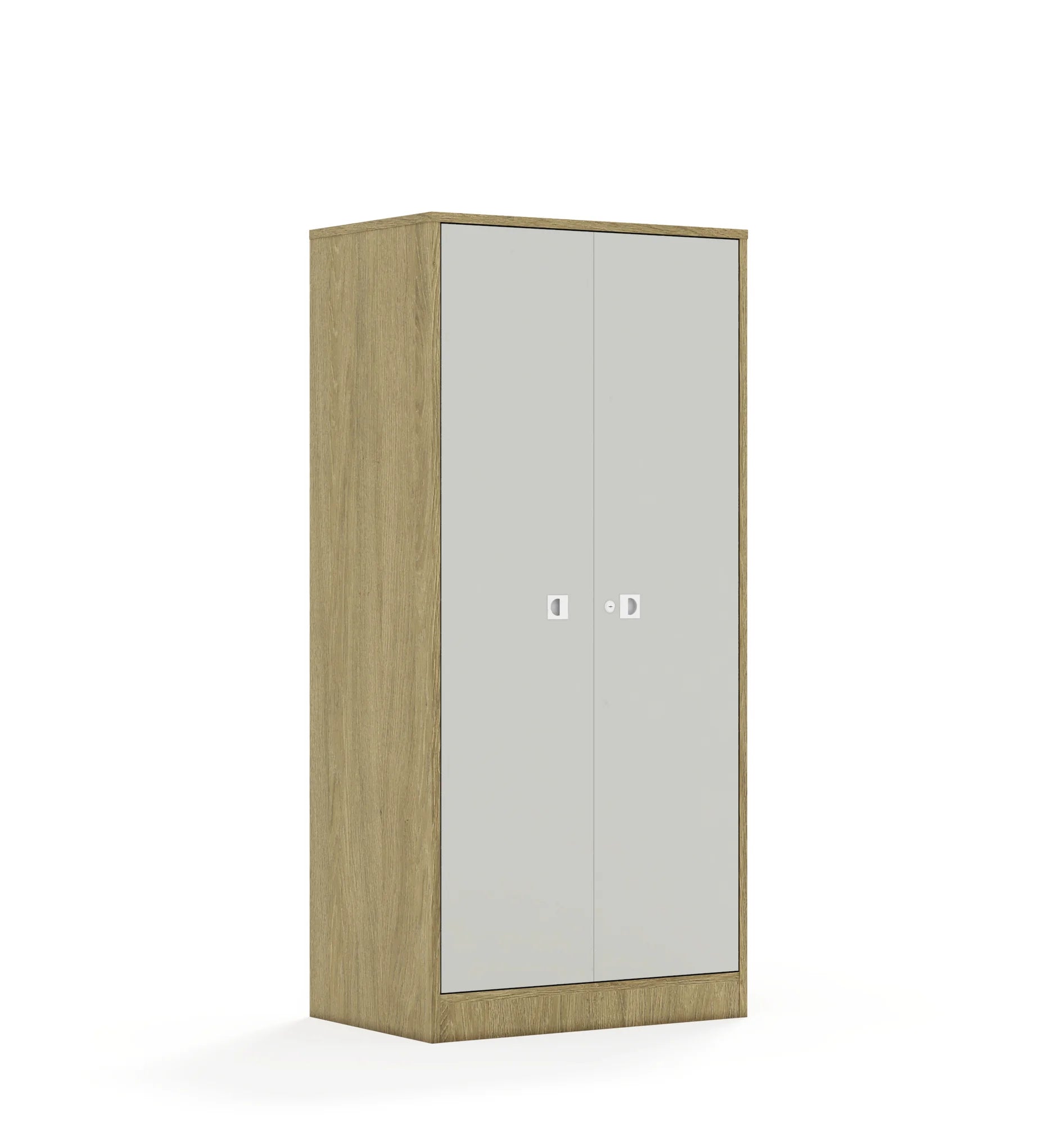 Szafa BLOX 70 4P 2F4 706x466x1517 – dąb / jasny szary