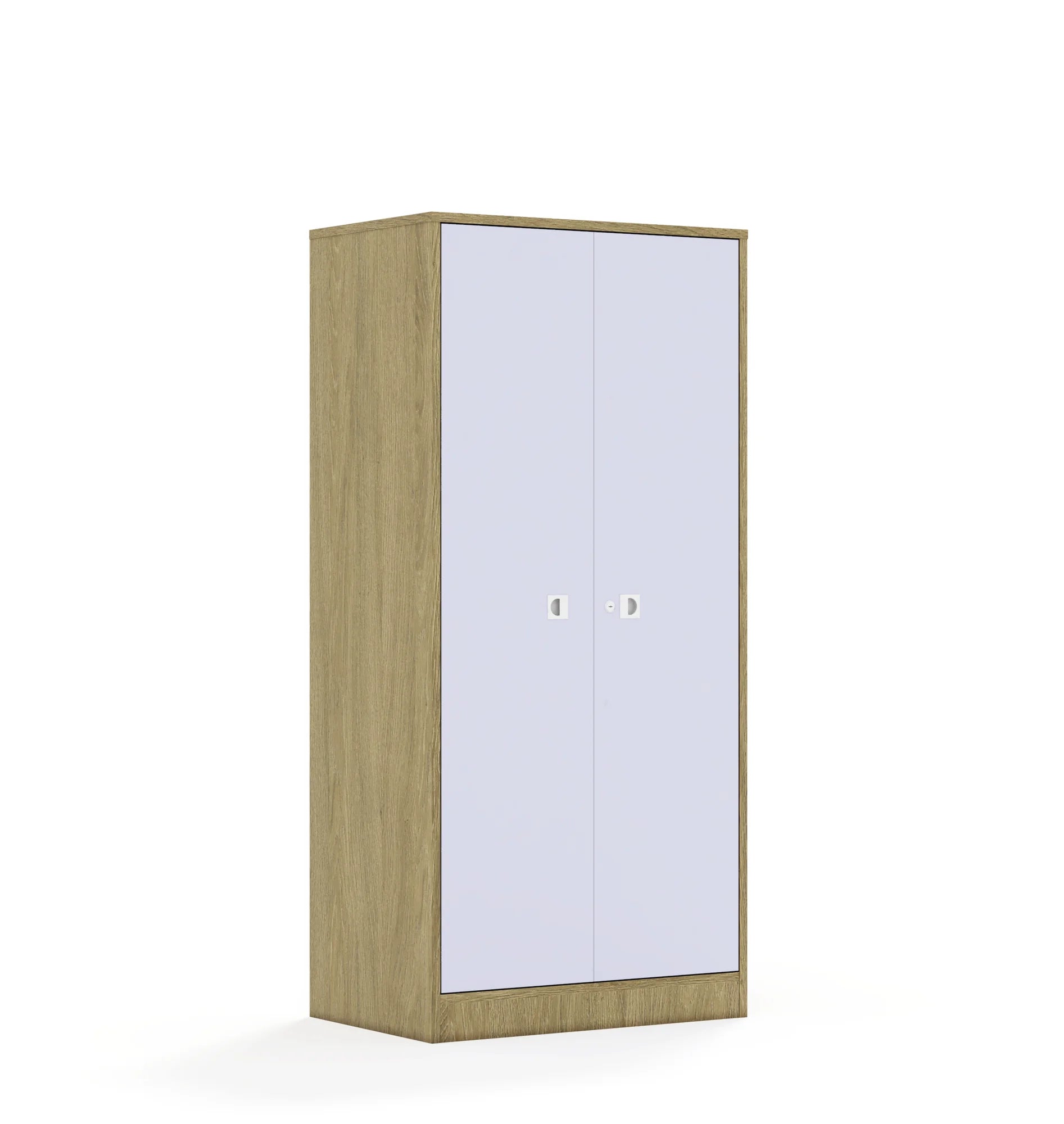 Szafa BLOX 70 4P 2F4 706x466x1517 – dąb / pastelowy fioletowy