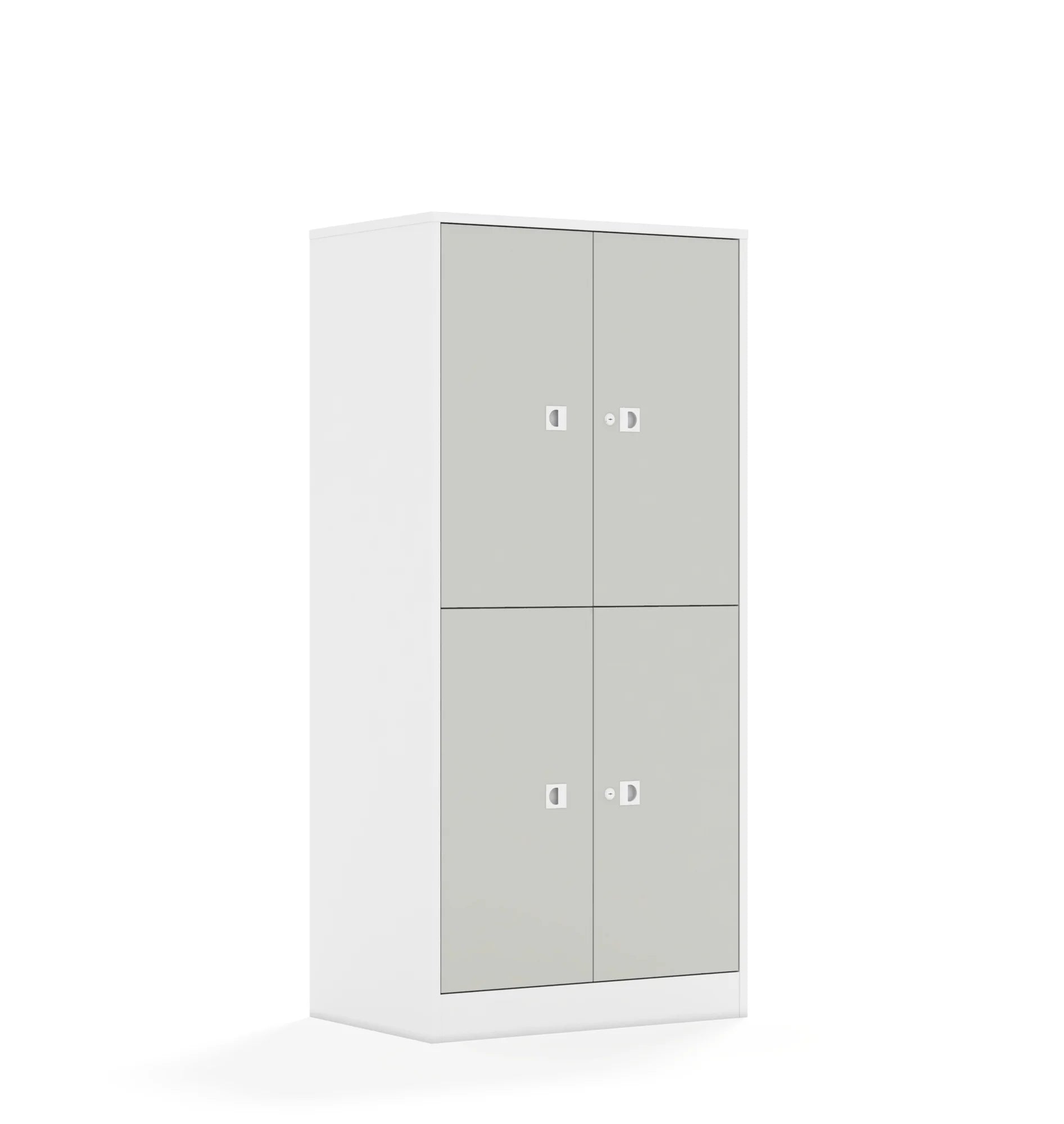 Szafa BLOX 70 4P 4F2 706x466x1517 – biały / jasny szary