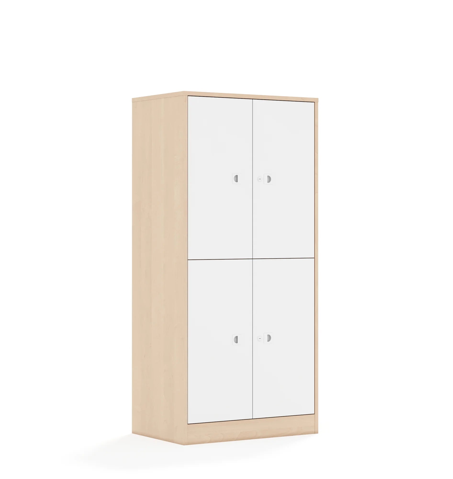 Szafa BLOX 70 4P 4F2 706x466x1517 – brzoza / biały