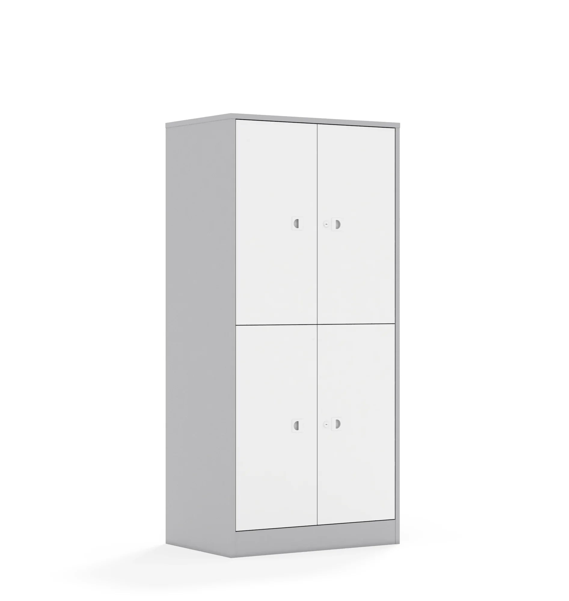 Szafa BLOX 70 4P 4F2 706x466x1517 – szary / biały