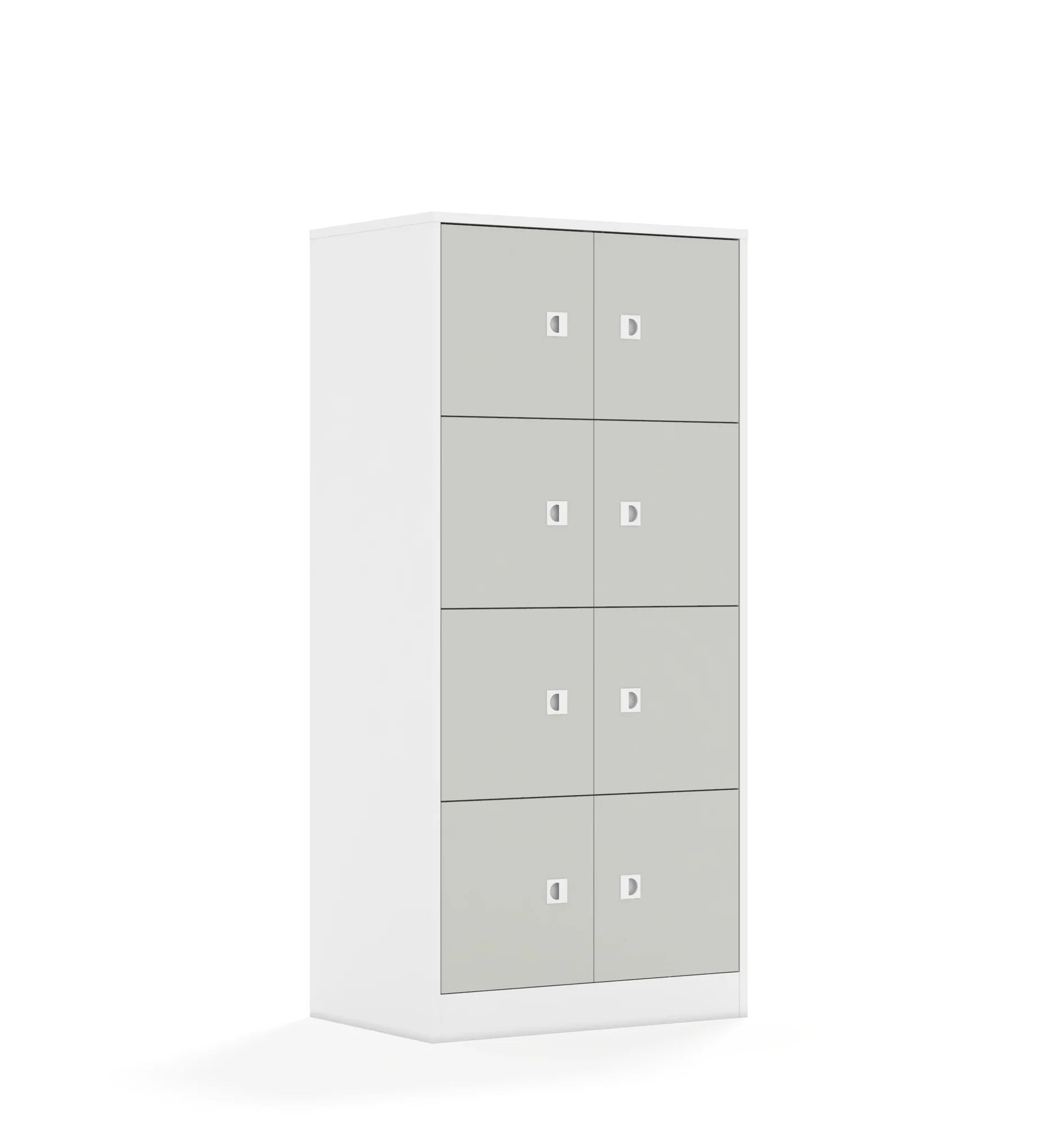 Szafa BLOX 70 4PP 8F1 706x466x1517 – biały / jasny szary