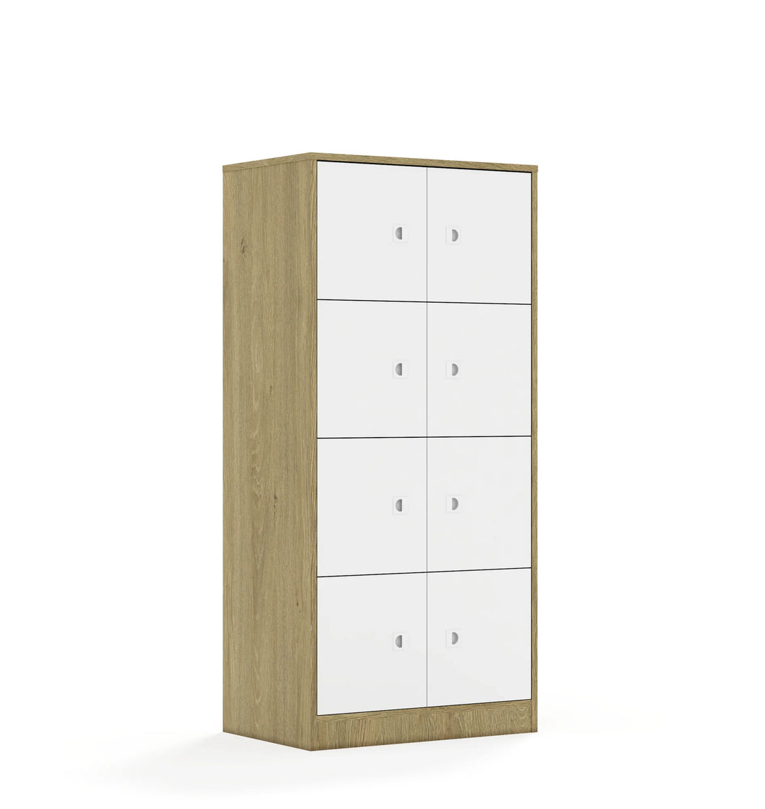 Szafa BLOX 70 4PP 8F1 706x466x1517 – dąb / biały