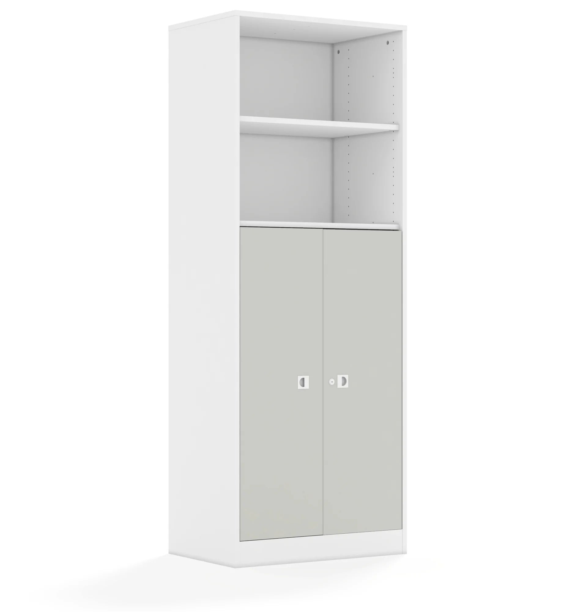 Szafa BLOX 70 5P 2F3 706x466x1869 – biały / jasny szary