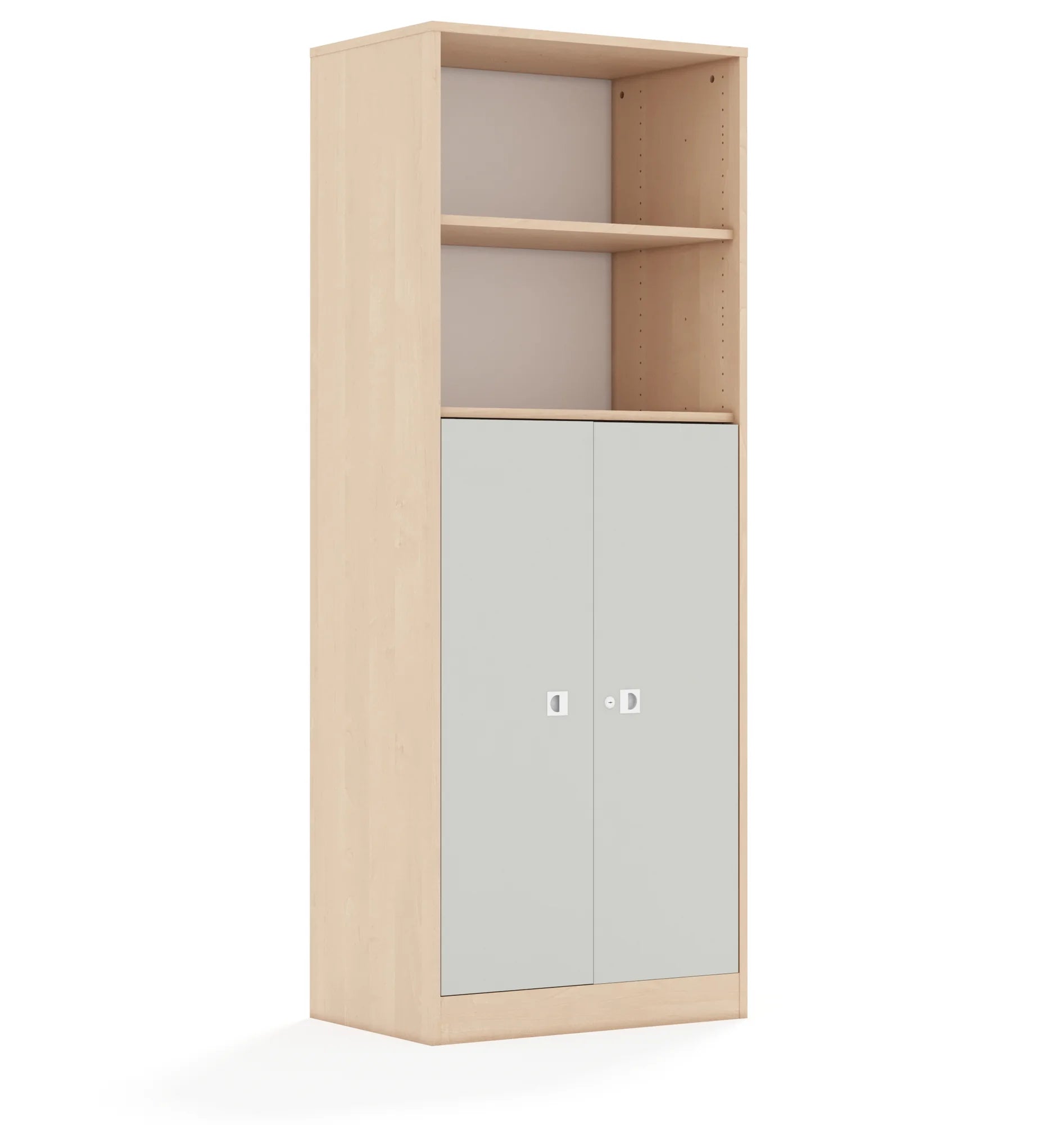 Szafa BLOX 70 5P 2F3 706x466x1869 – brzoza / jasny szary