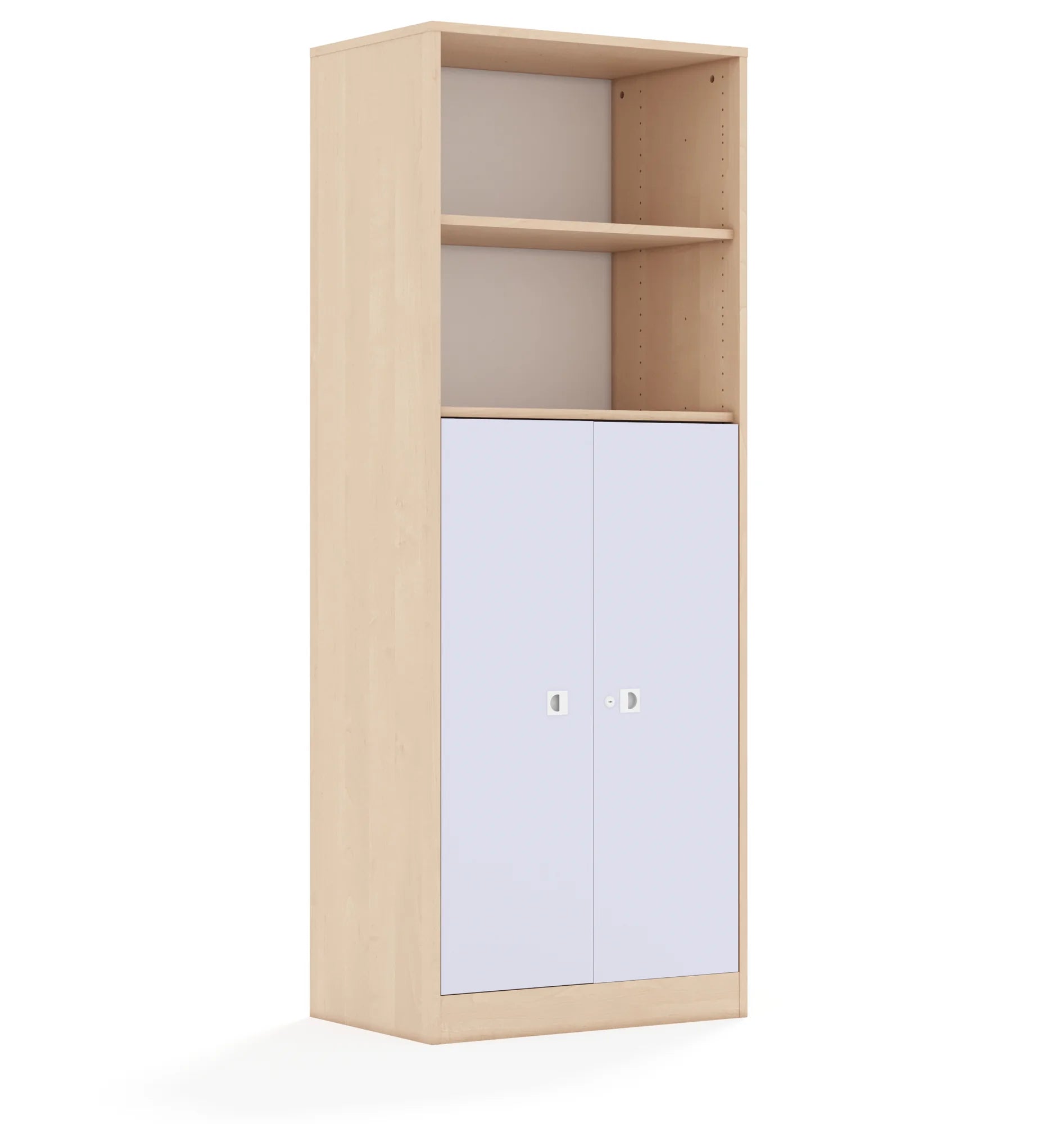 Szafa BLOX 70 5P 2F3 706x466x1869 – brzoza / pastelowy fioletowy