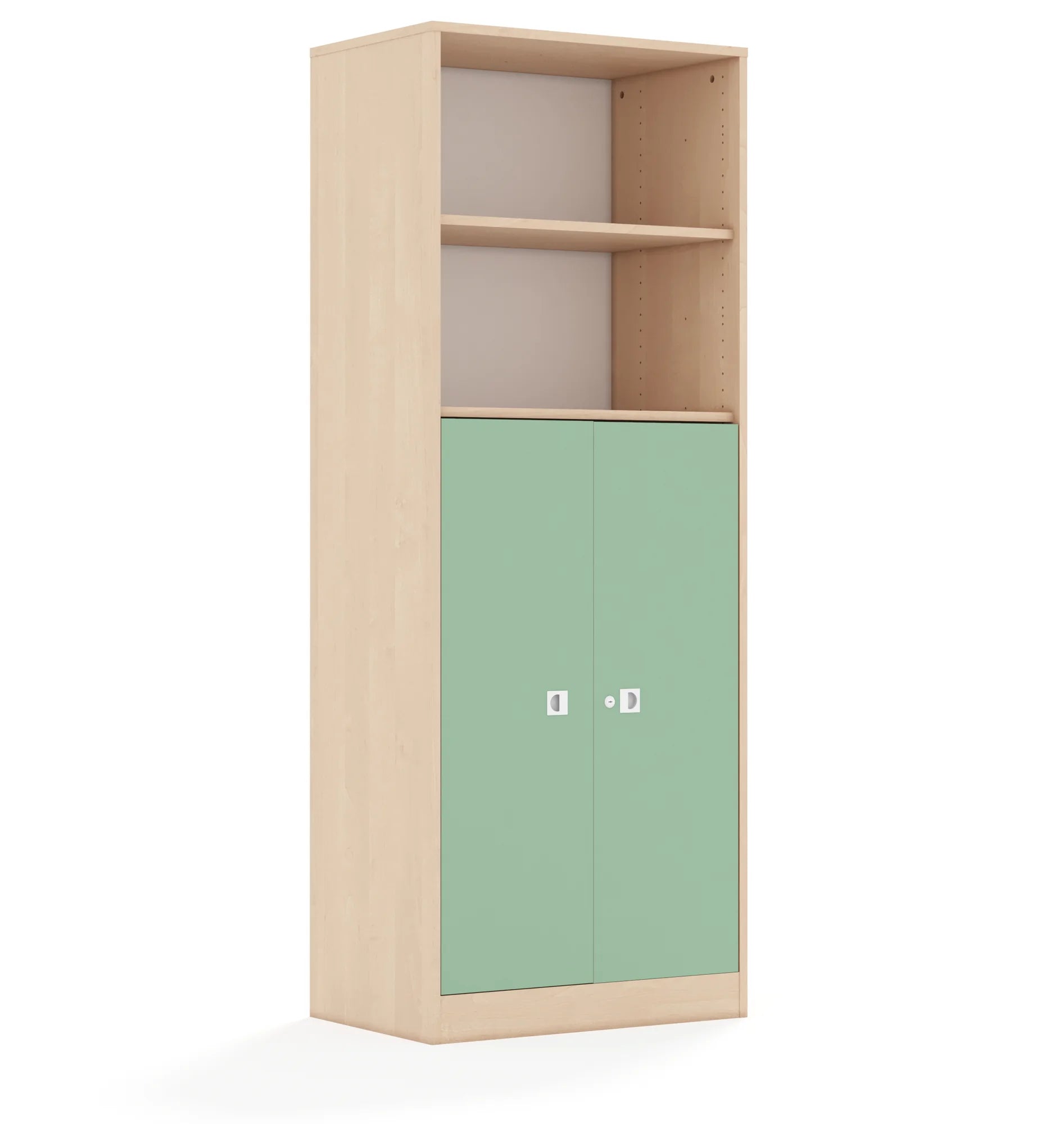 Szafa BLOX 70 5P 2F3 706x466x1869 – brzoza / pastelowy zielony