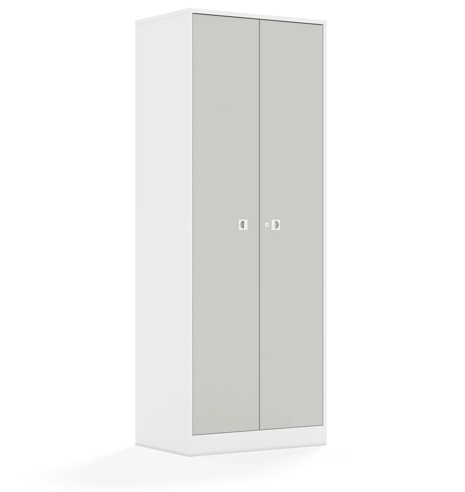 Szafa BLOX 70 5P 2F5 706x466x1869 – biały / jasny szary