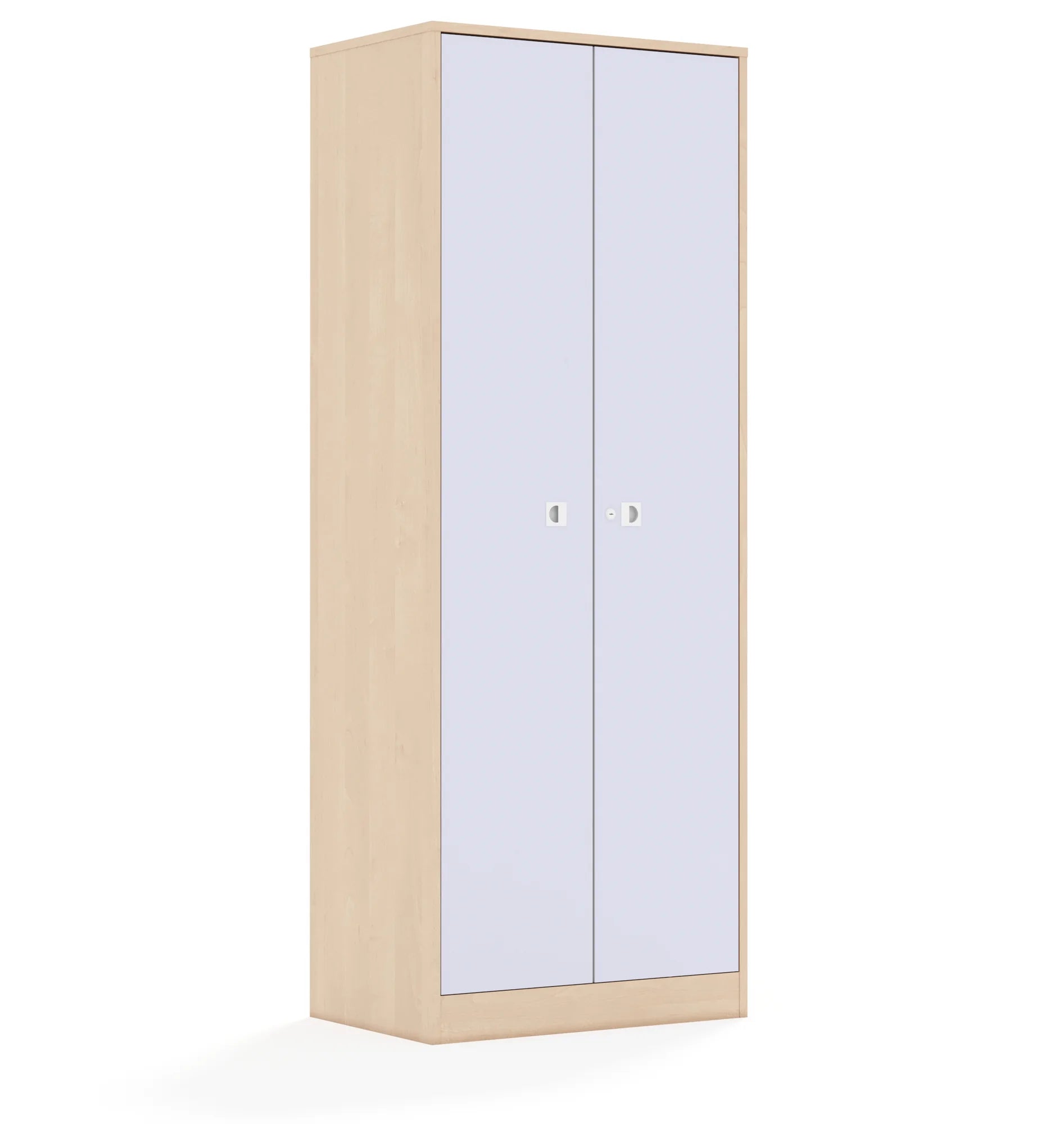 Szafa BLOX 70 5P 2F5 706x466x1869 – brzoza / pastelowy fioletowy