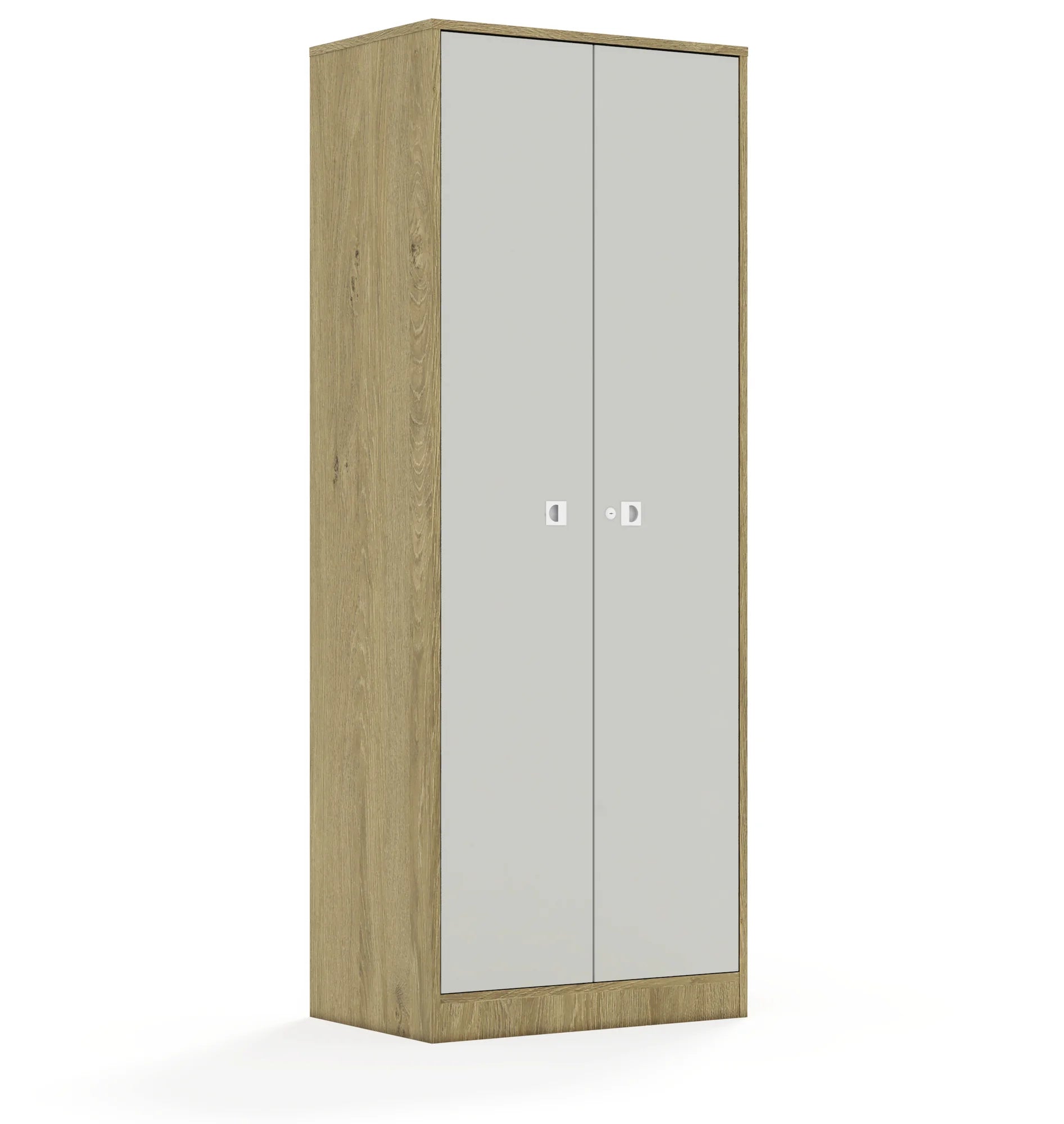Szafa BLOX 70 5P 2F5 706x466x1869 – dąb / jasny szary