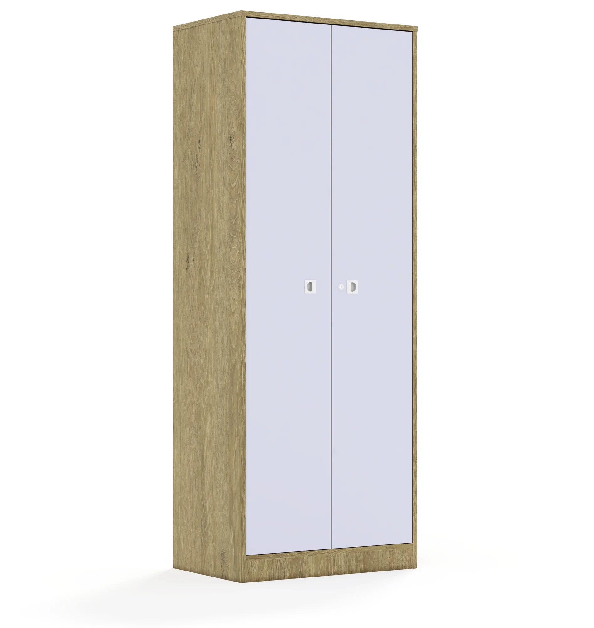 Szafa BLOX 70 5P 2F5 706x466x1869 – dąb / pastelowy fioletowy