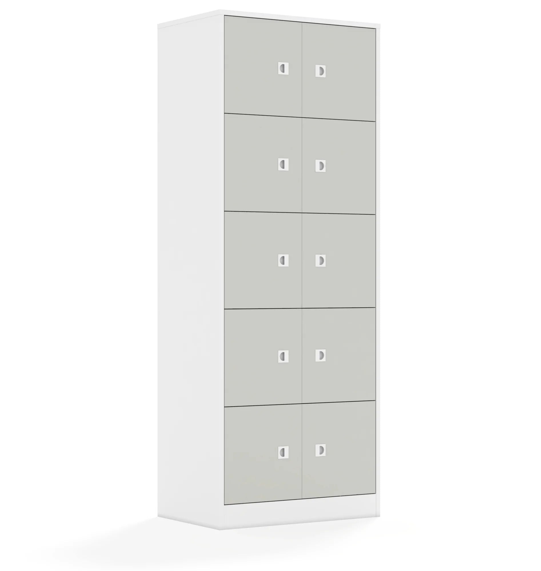 Szafa BLOX 70 5PP 10F1 706x466x1869 – biały / jasny szary