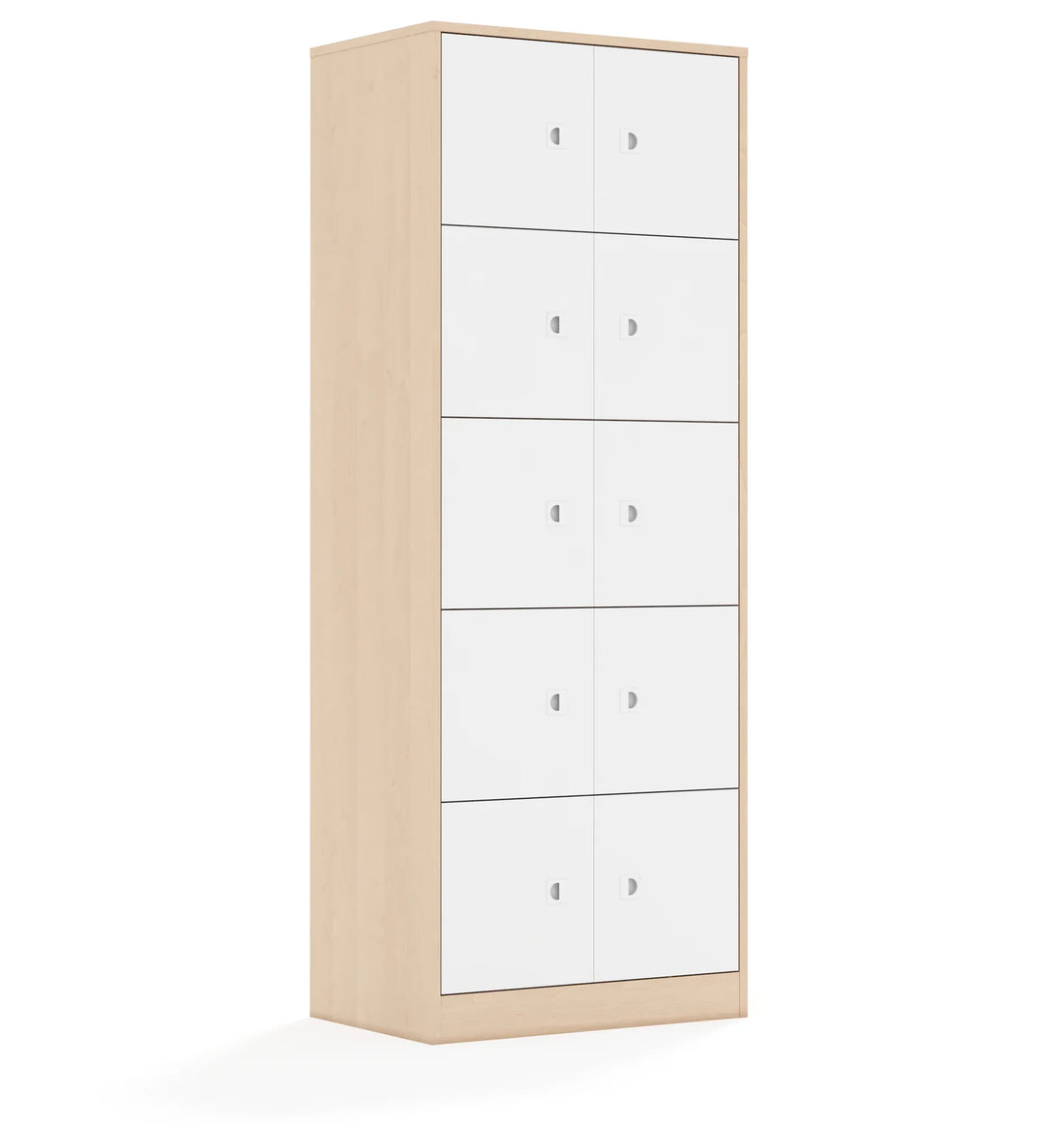 Szafa BLOX 70 5PP 10F1 706x466x1869 – dąb / biały