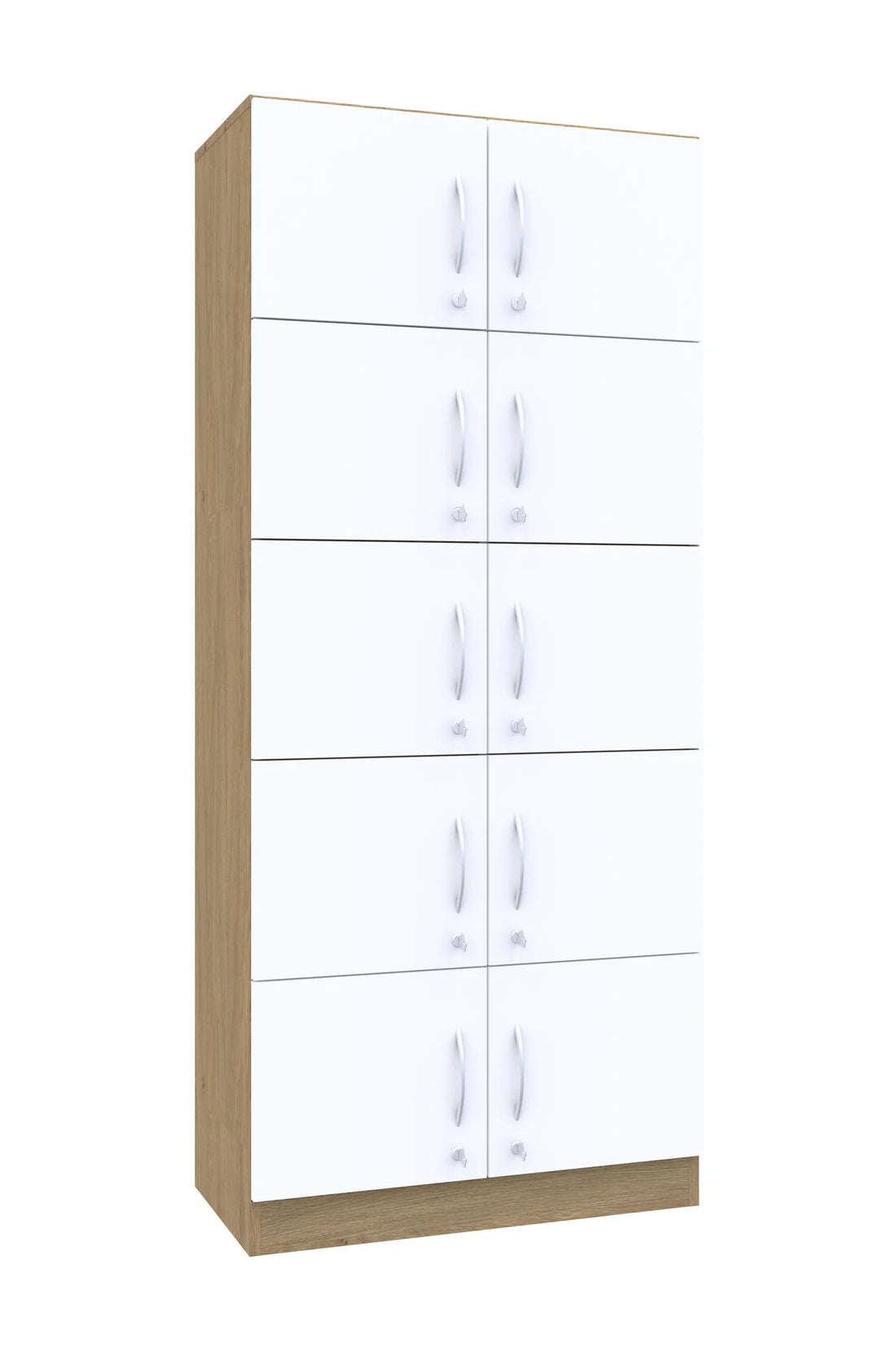Szafa skrytkowa Simple 80 5PP 10F1 800x400x1850 – dąb / dąb