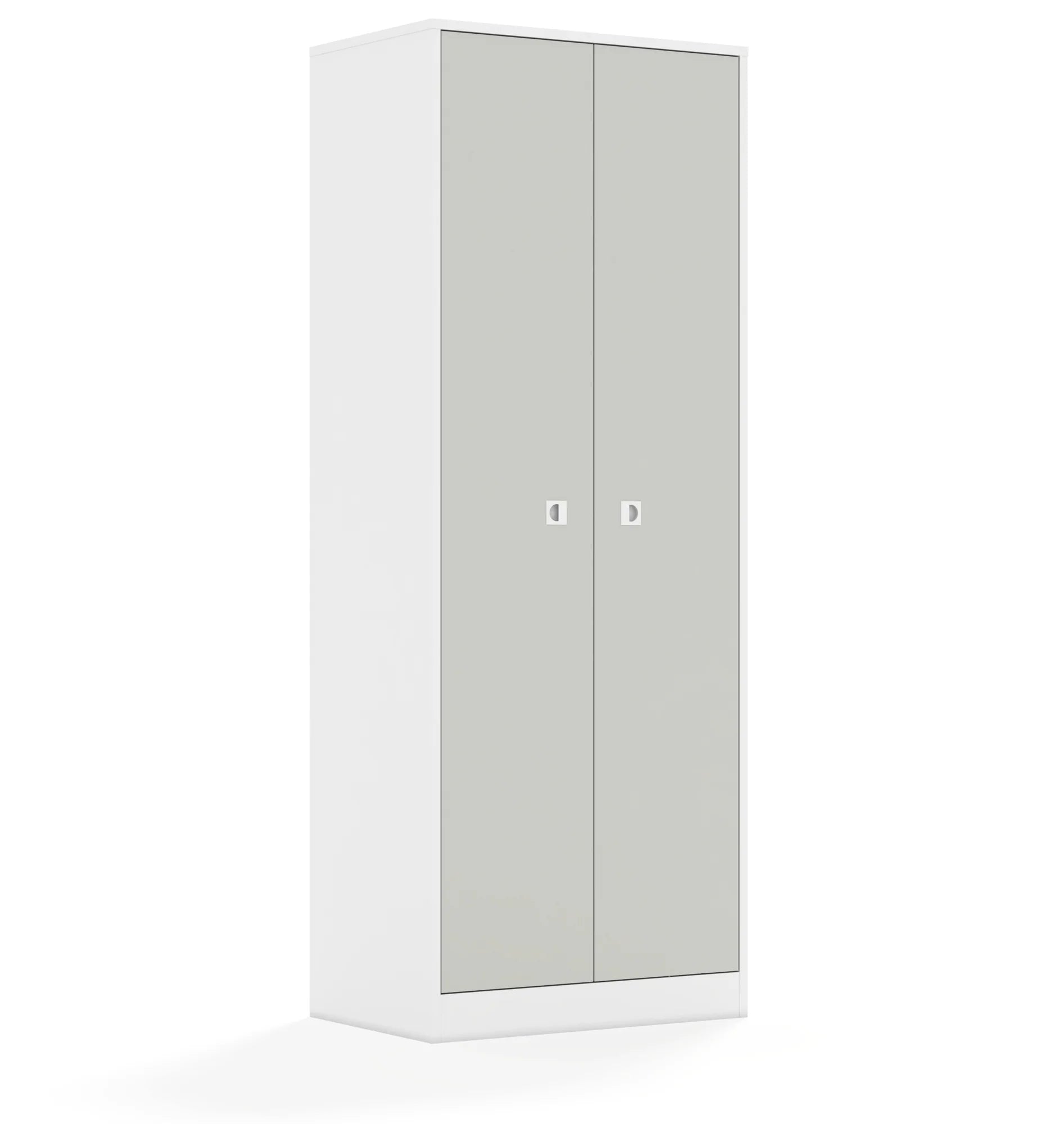 Szafa ubraniowa BLOX 70 5PU 2F5 706x466x1869 – biały / jasny szary