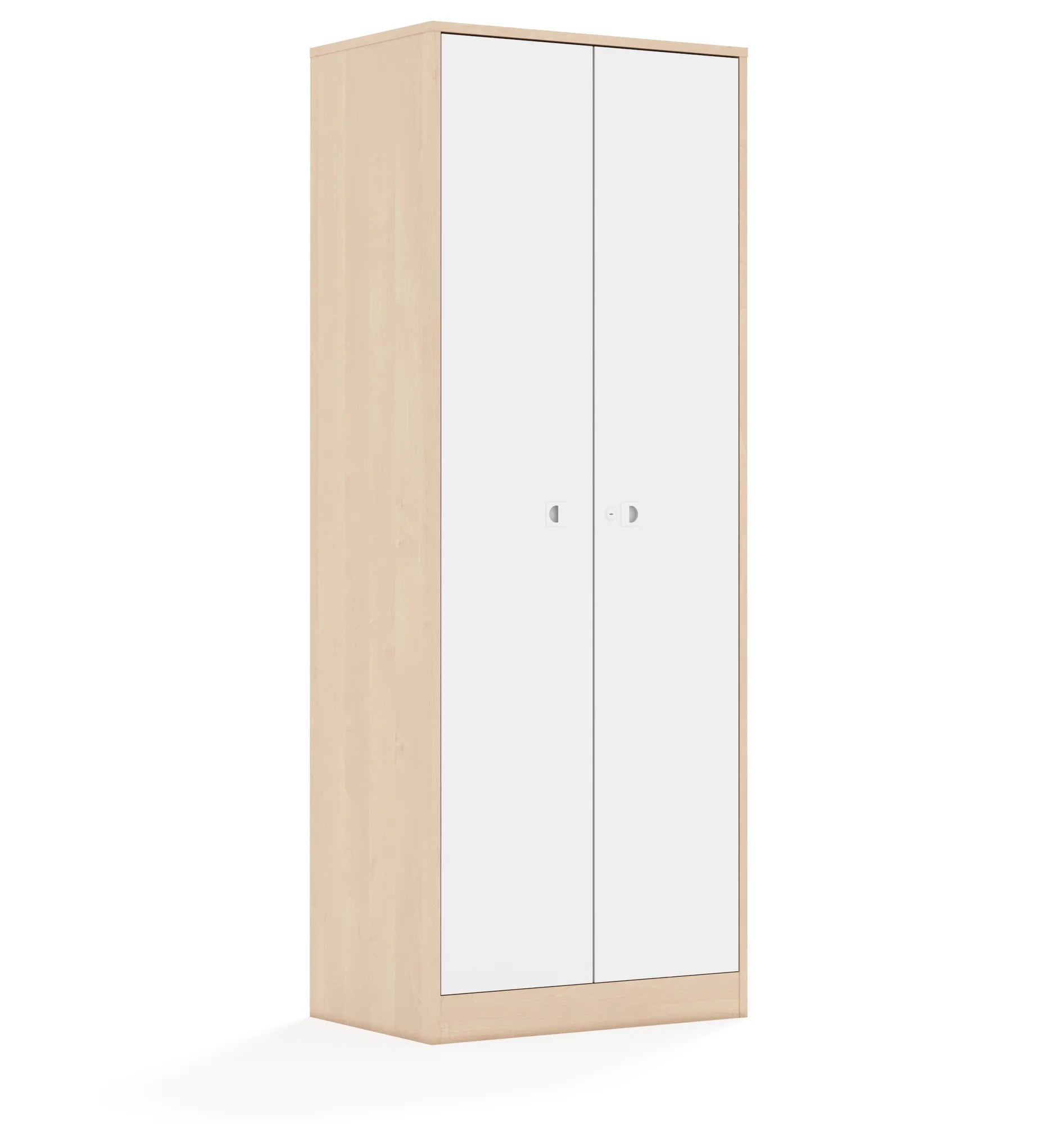 Szafa ubraniowa BLOX 70 5PU 2F5 706x466x1869 – brzoza / biały