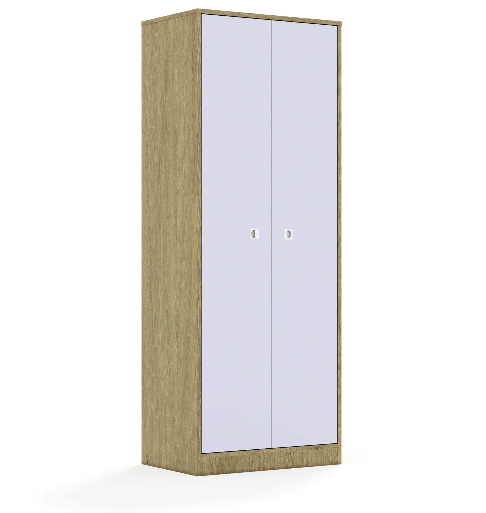 Szafa ubraniowa BLOX 70 5PU 2F5 706x466x1869 – dąb / pastelowy fioletowy