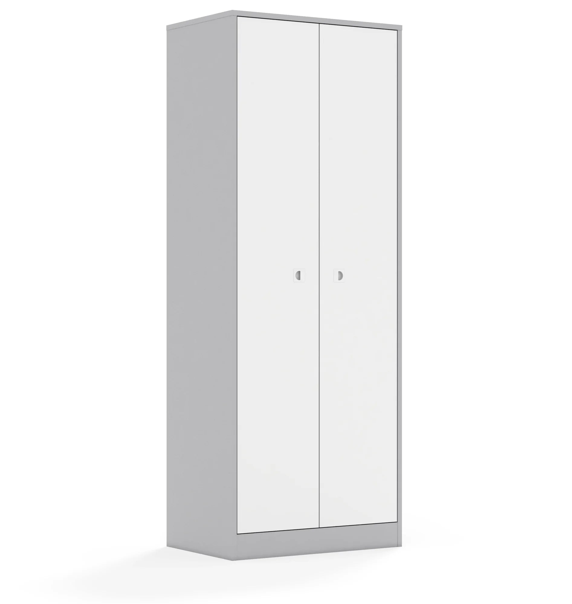 Szafa ubraniowa BLOX 70 5PU 2F5 706x466x1869 – szary / biały