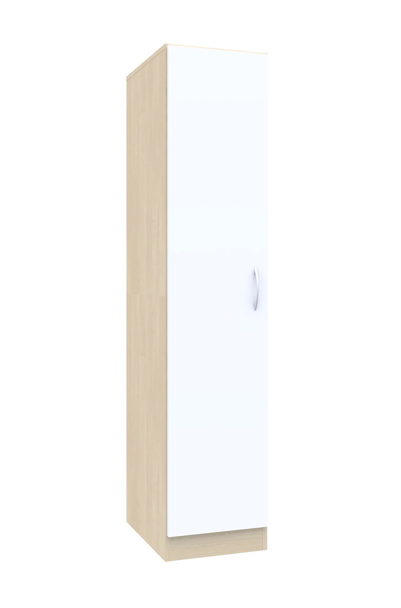 Szafa ubraniowa Simple 40 5P 1F5 400x550x1850 – brzoza / biały