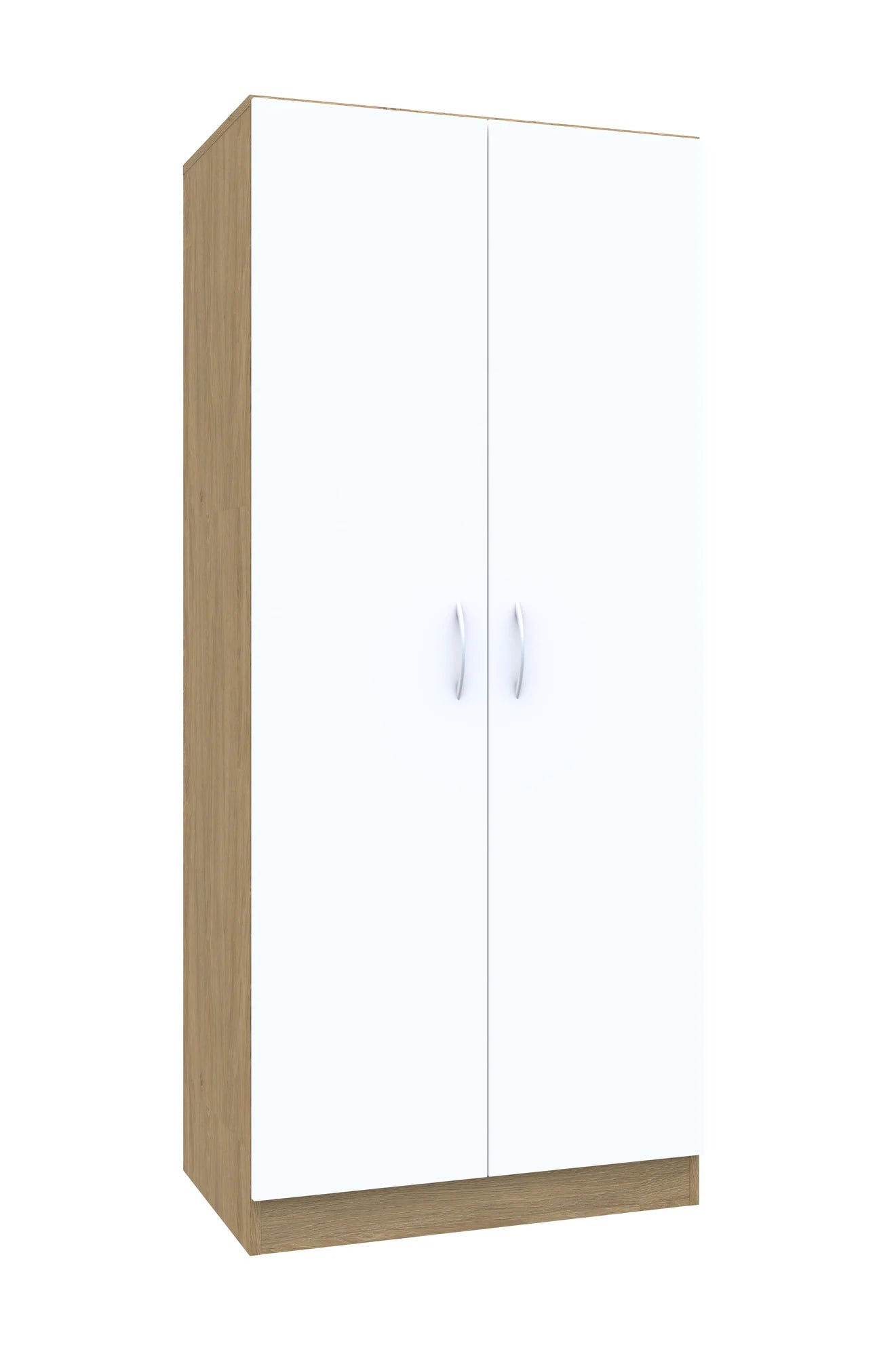 Szafa ubraniowa Simple 80 5P 2F5 800x400x1850 – dąb / biały