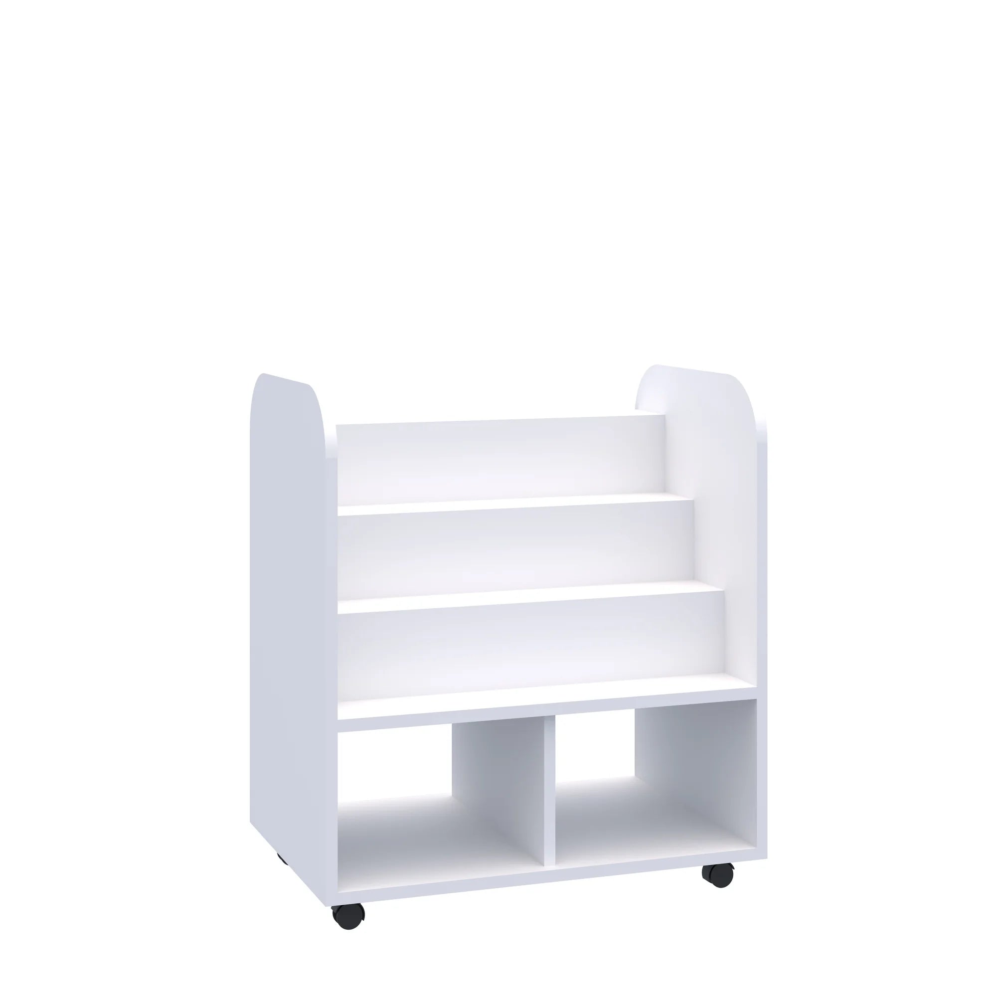 Szafka ekspozycyjna mobilna Smart 2P 706x466x798 – biały